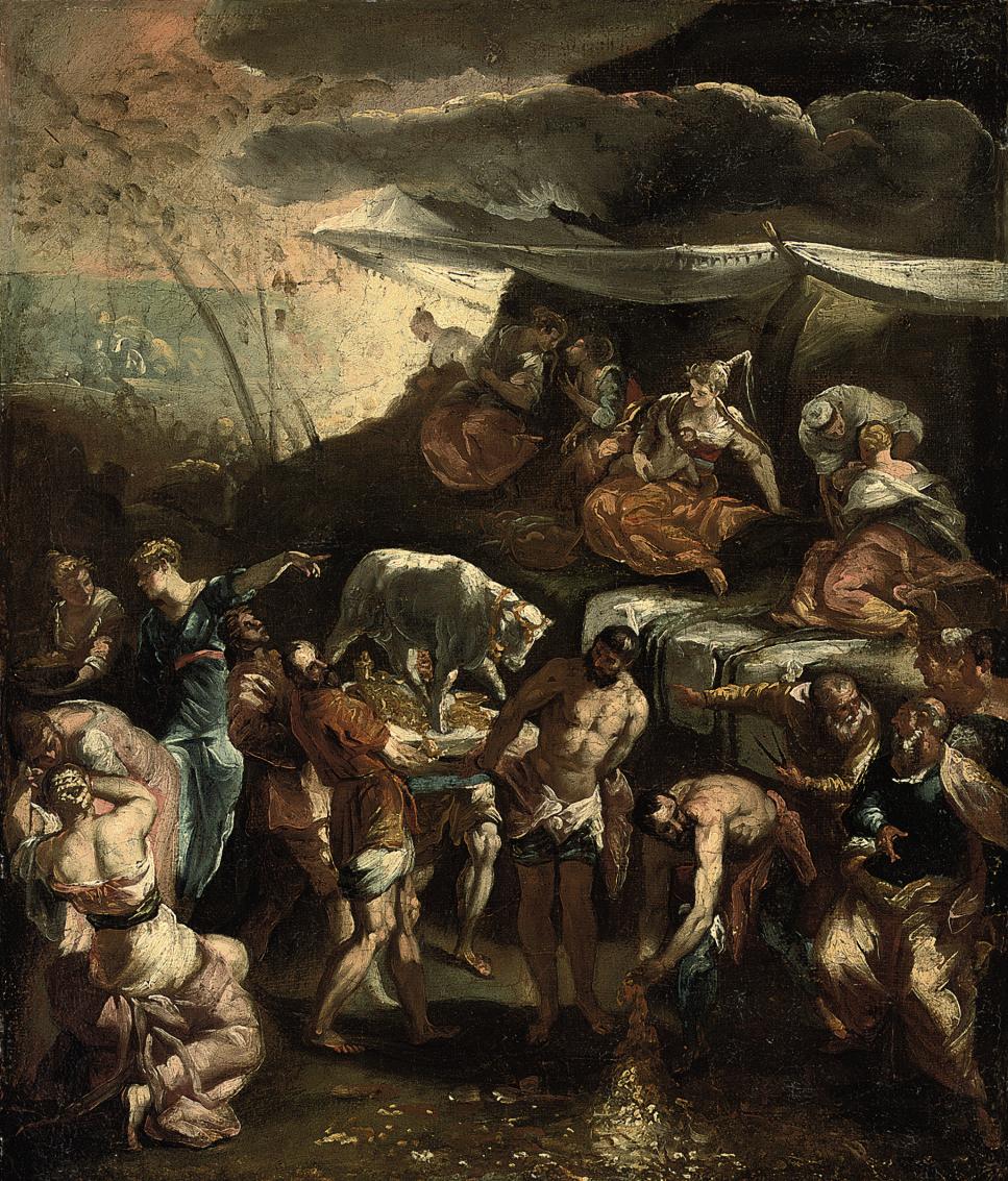 Jacopo Tintoretto — Поклонение Золотому тельцу