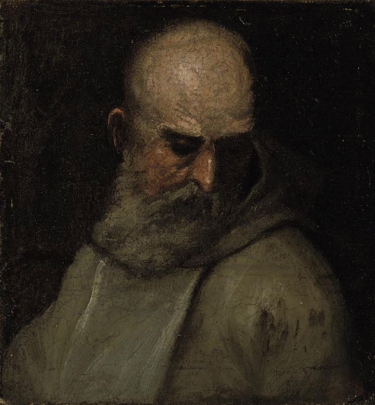 Jacopo Tintoretto — Портрет монаха, во весь рост