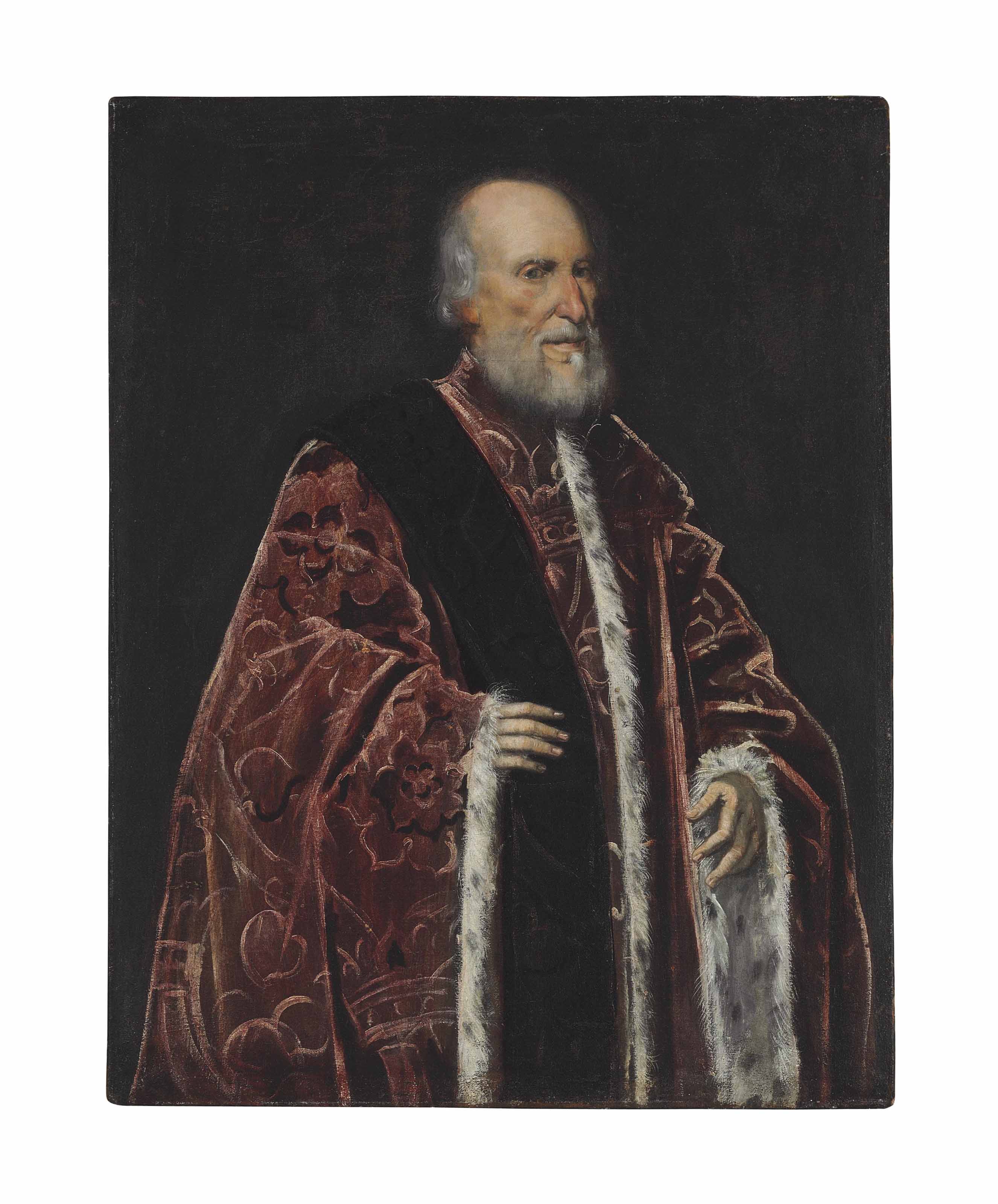 Jacopo Tintoretto — Портрет венецианского сенатора, которого традиционно называют Луиджи Корнаро