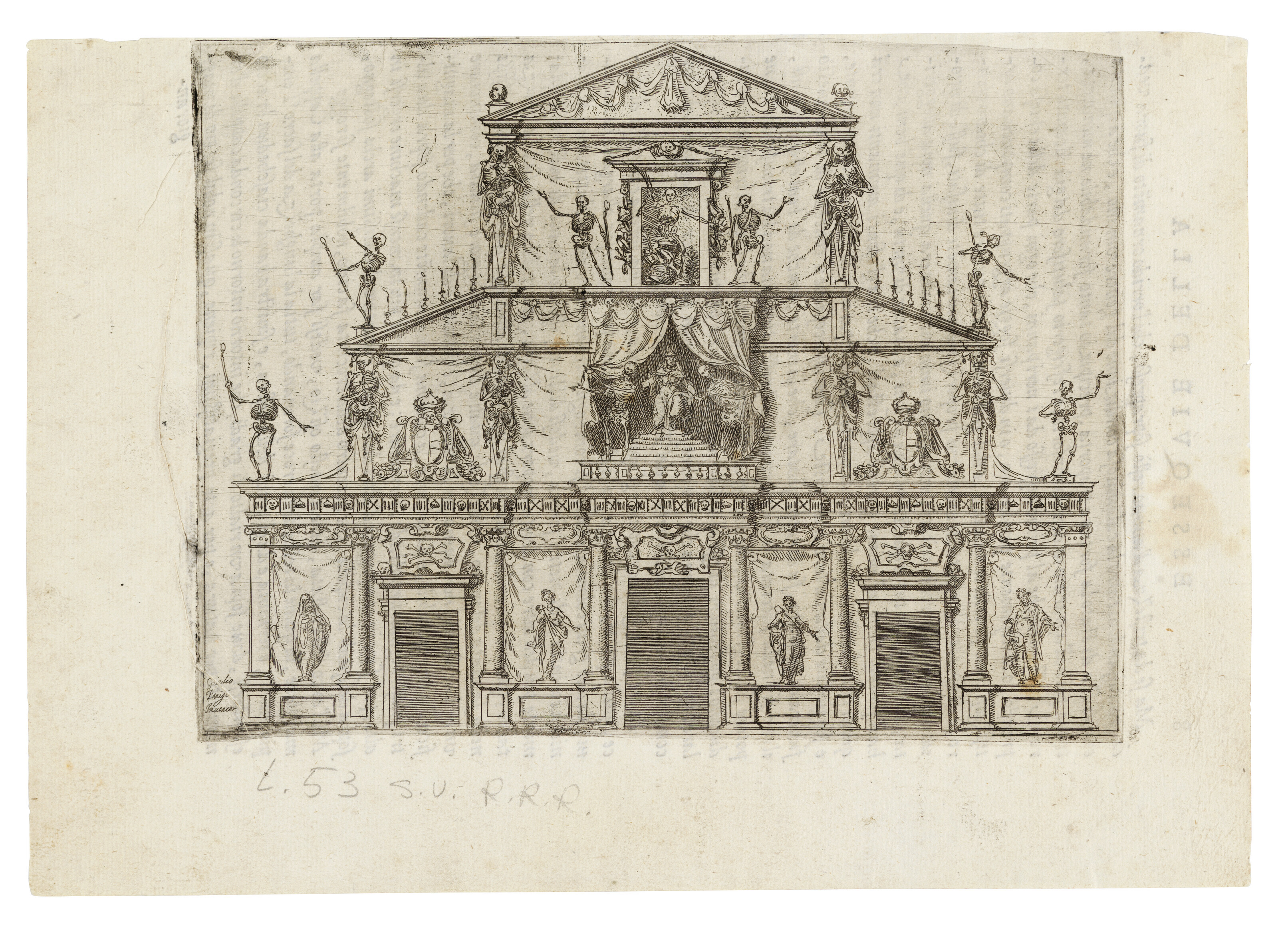 Jacques Callot — Фасад церкви Святого Лорана во Флоренции (Фасад собора Сан-Лоренцо во Флоренции)