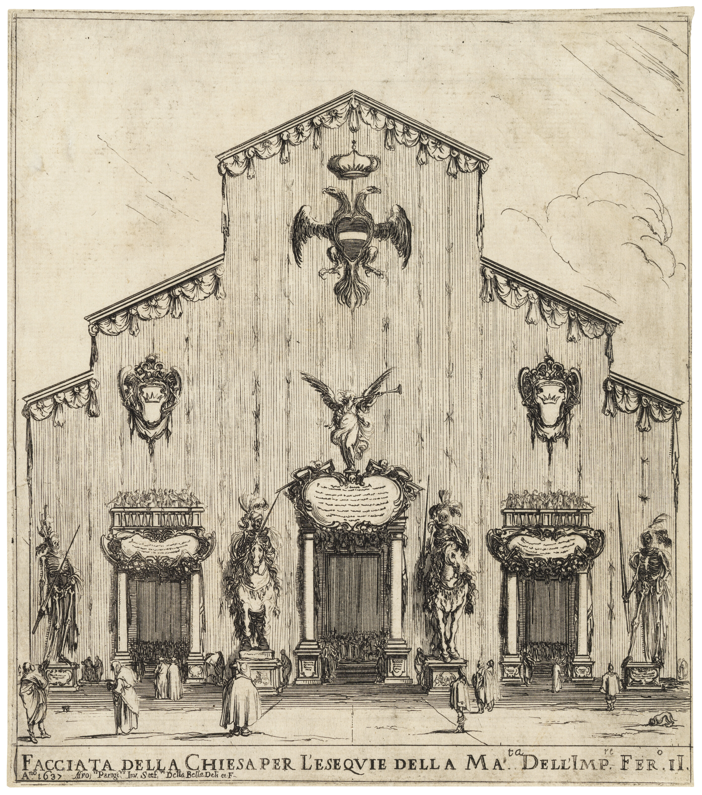 Jacques Callot — Фасад церкви Святого Лорана во Флоренции (Фасад собора Сан-Лоренцо во Флоренции), изображение 2