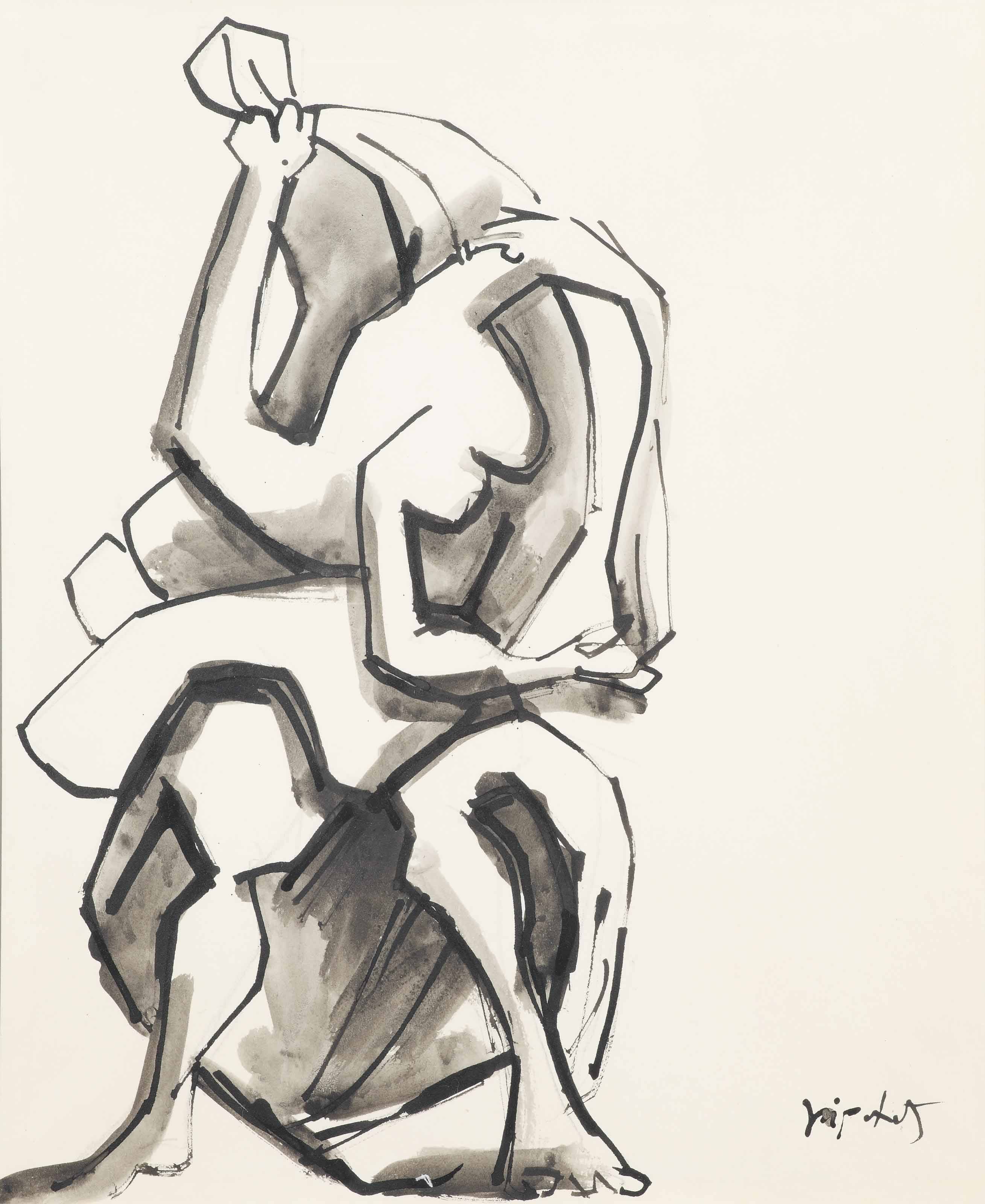 Jacques Lipchitz — Танцовщица в вуалях - учеба
