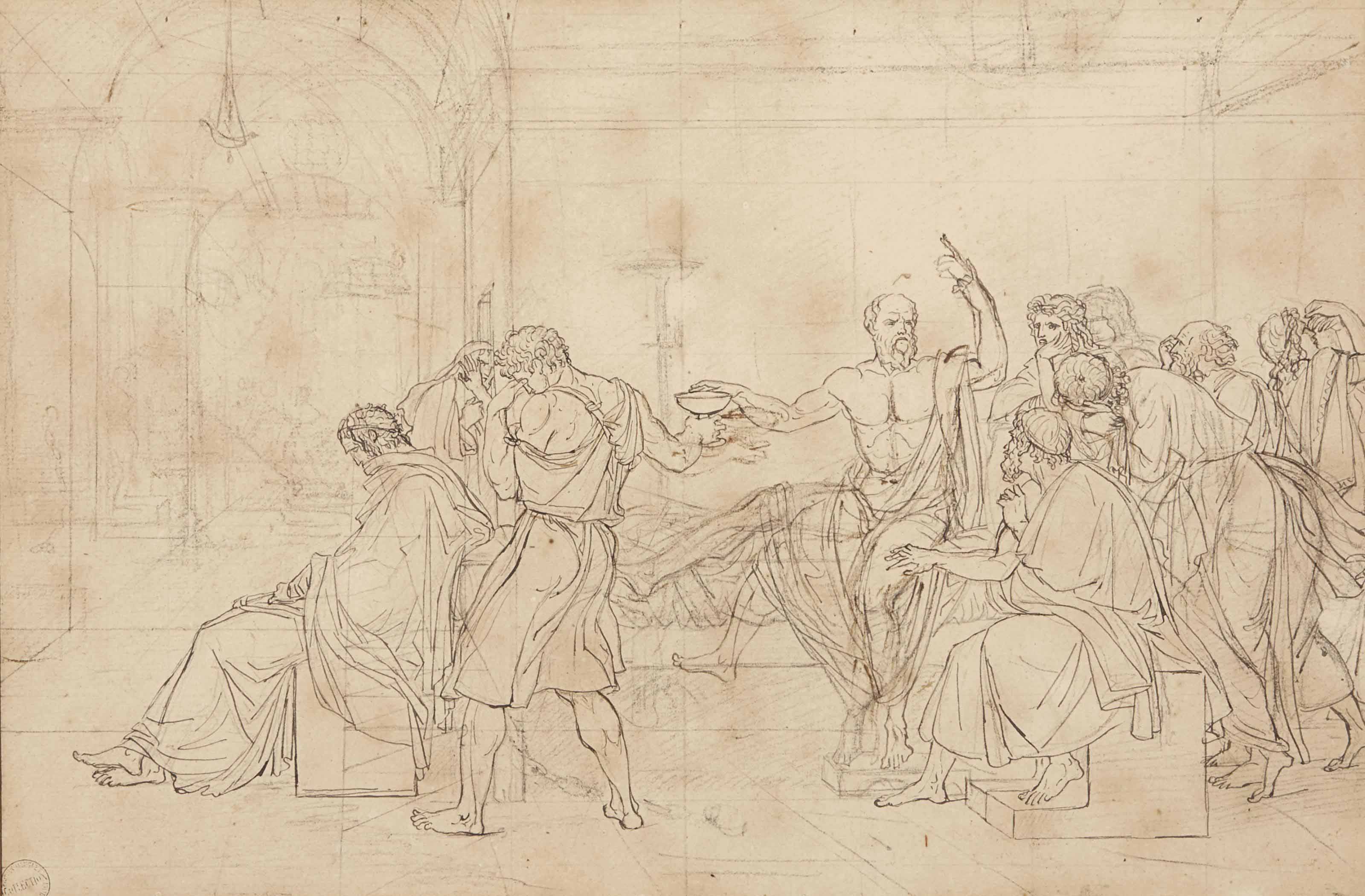 Jacques Louis David — Смерть Сократа