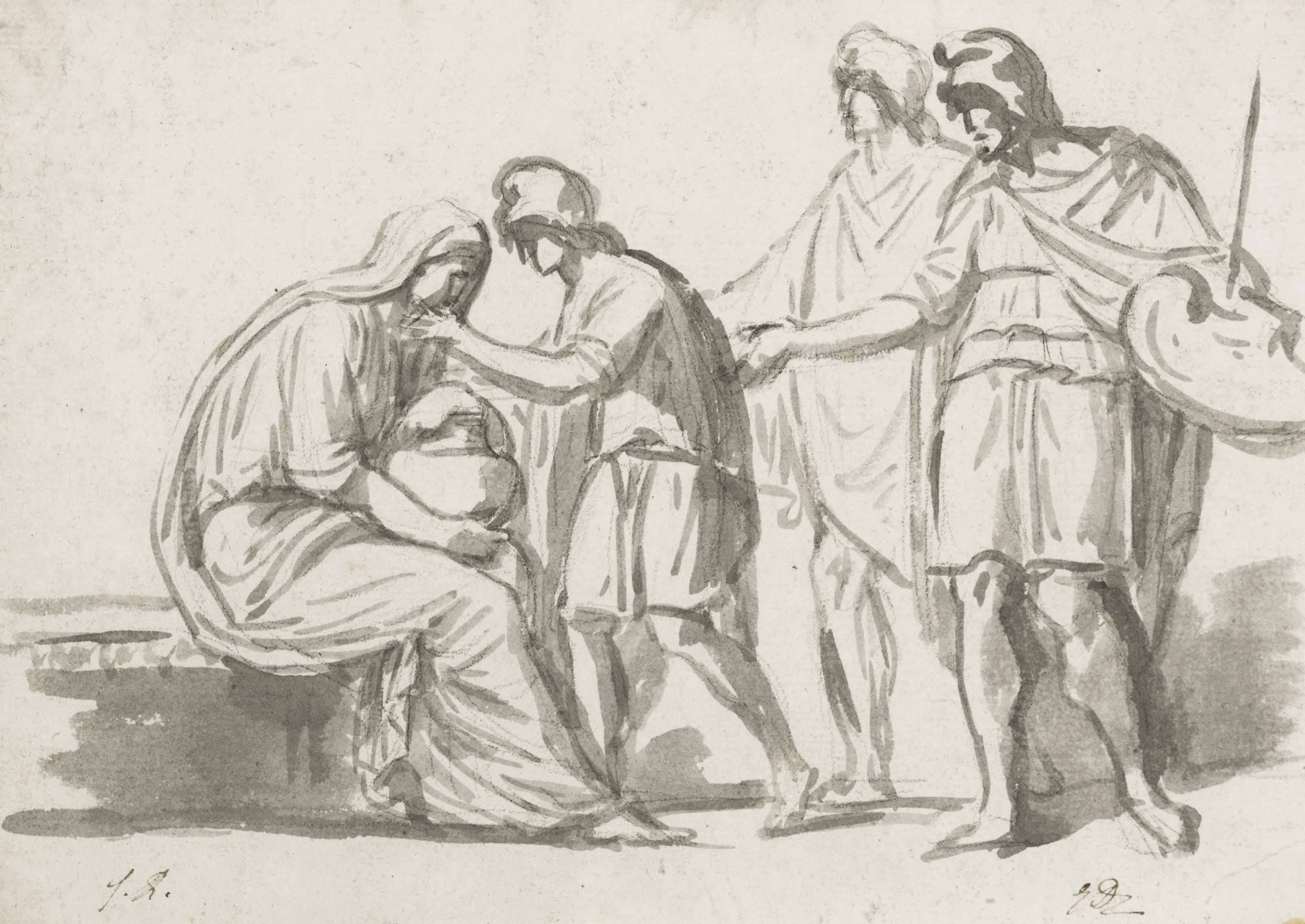 Jacques Louis David — Сцена из классической античности