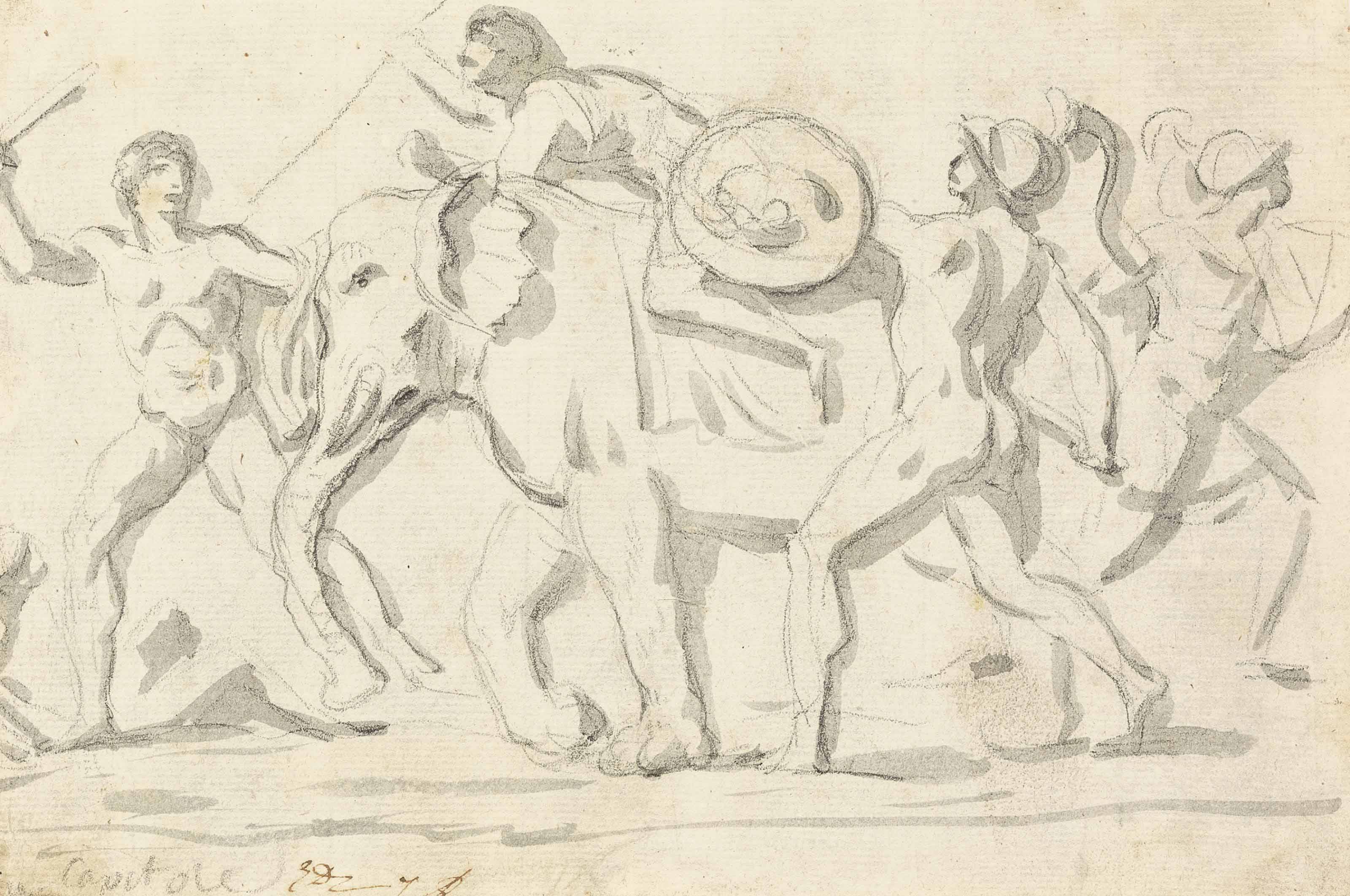 Jacques Louis David — Батальная сцена в античном стиле