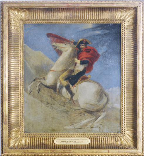 Jacques Louis David — Наполеон Бонапарт на перевале Сен-Бернар