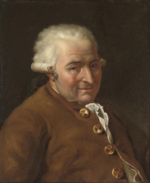 Jacques Louis David — Портрет некоего месье Пекуля, во весь рост, в коричневом сюртуке с золотыми пуговицами