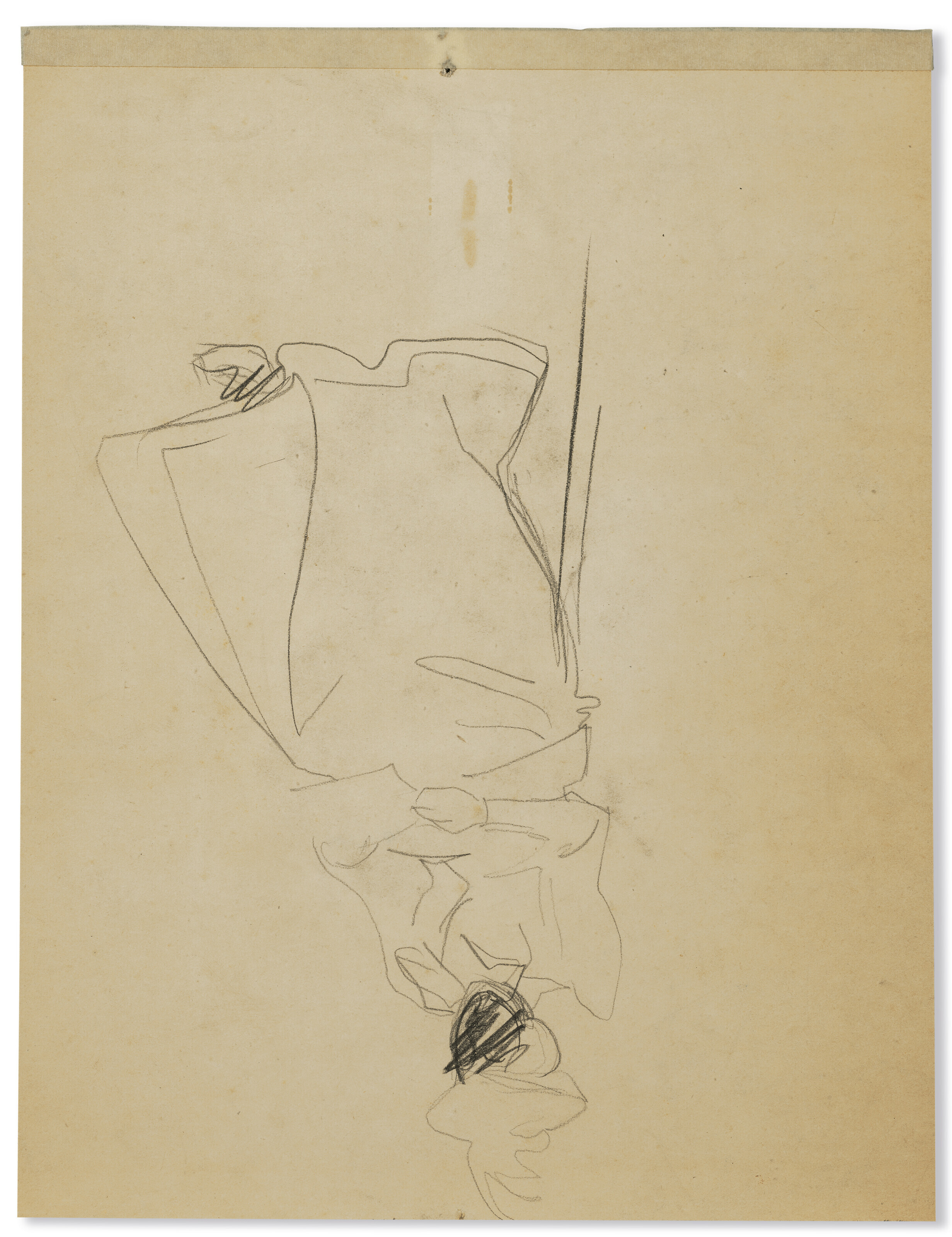 Jacques Villon — Женский портрет ( спереди ); Этюд о женщине на лекции ( сзади ), изображение 3