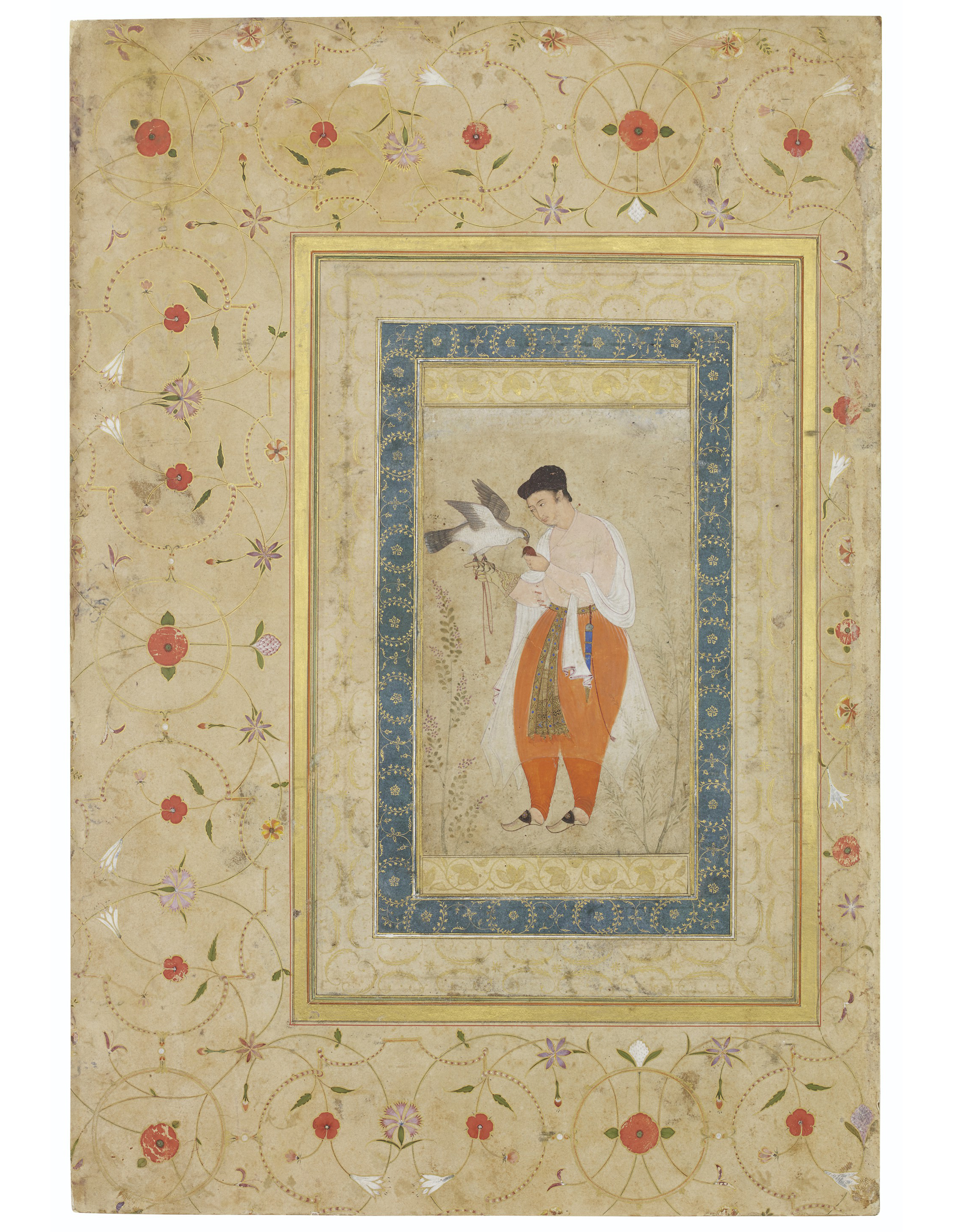 Jahan — ИНДИЯ ВРЕМЕН ВЕЛИКИХ МОГОЛОВ, ОКОЛО 1600-1610 ГГ.; ГРАНИЦЫ ИЗ ПОЗДНЕГО АЛЬБОМА ШАХ-ДЖАХАНА, ОКОЛО 1650-1658 ГГ.