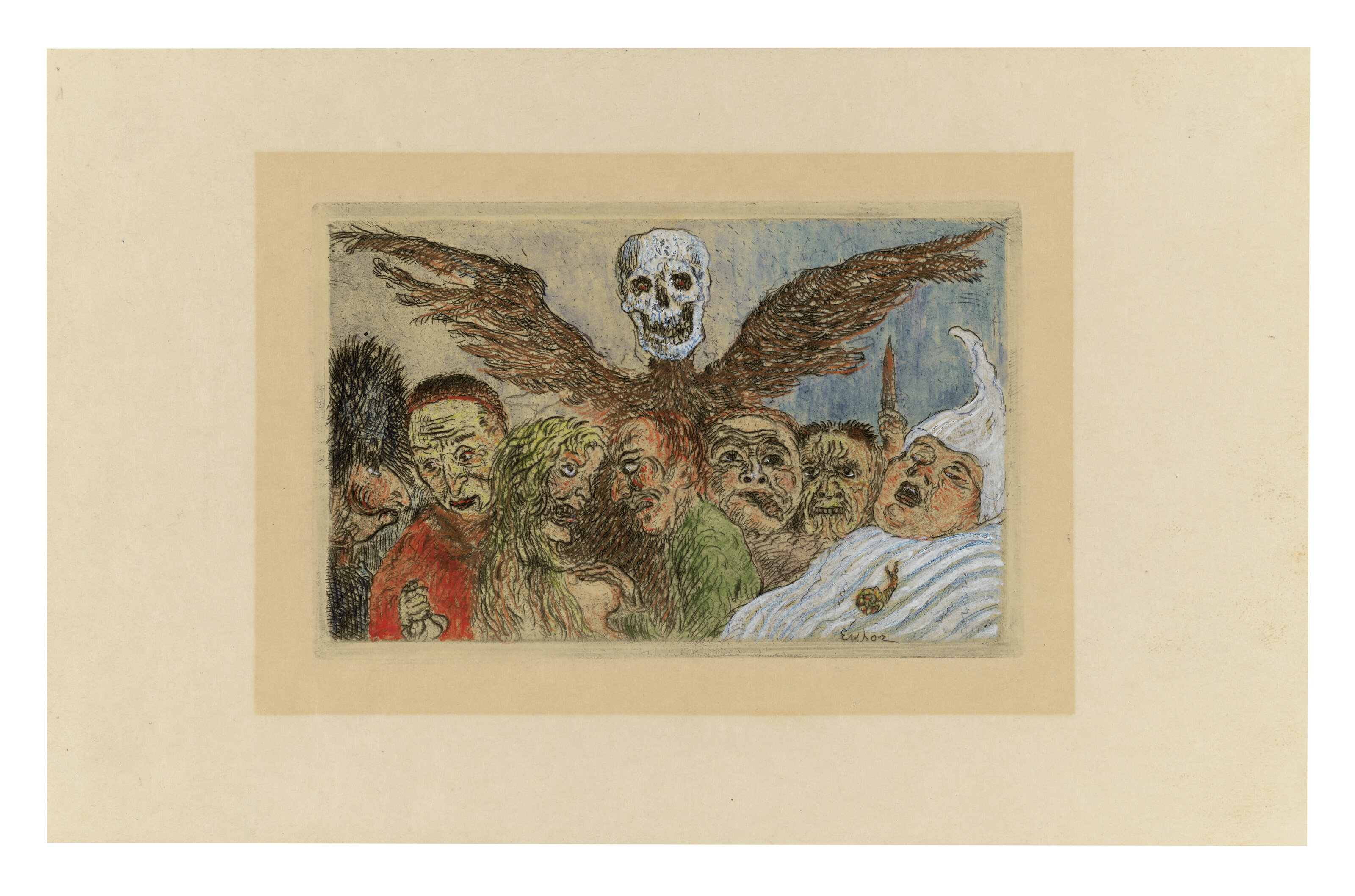 James Ensor — Капитанские пещеры ("Смертные грехи"), изображение 2