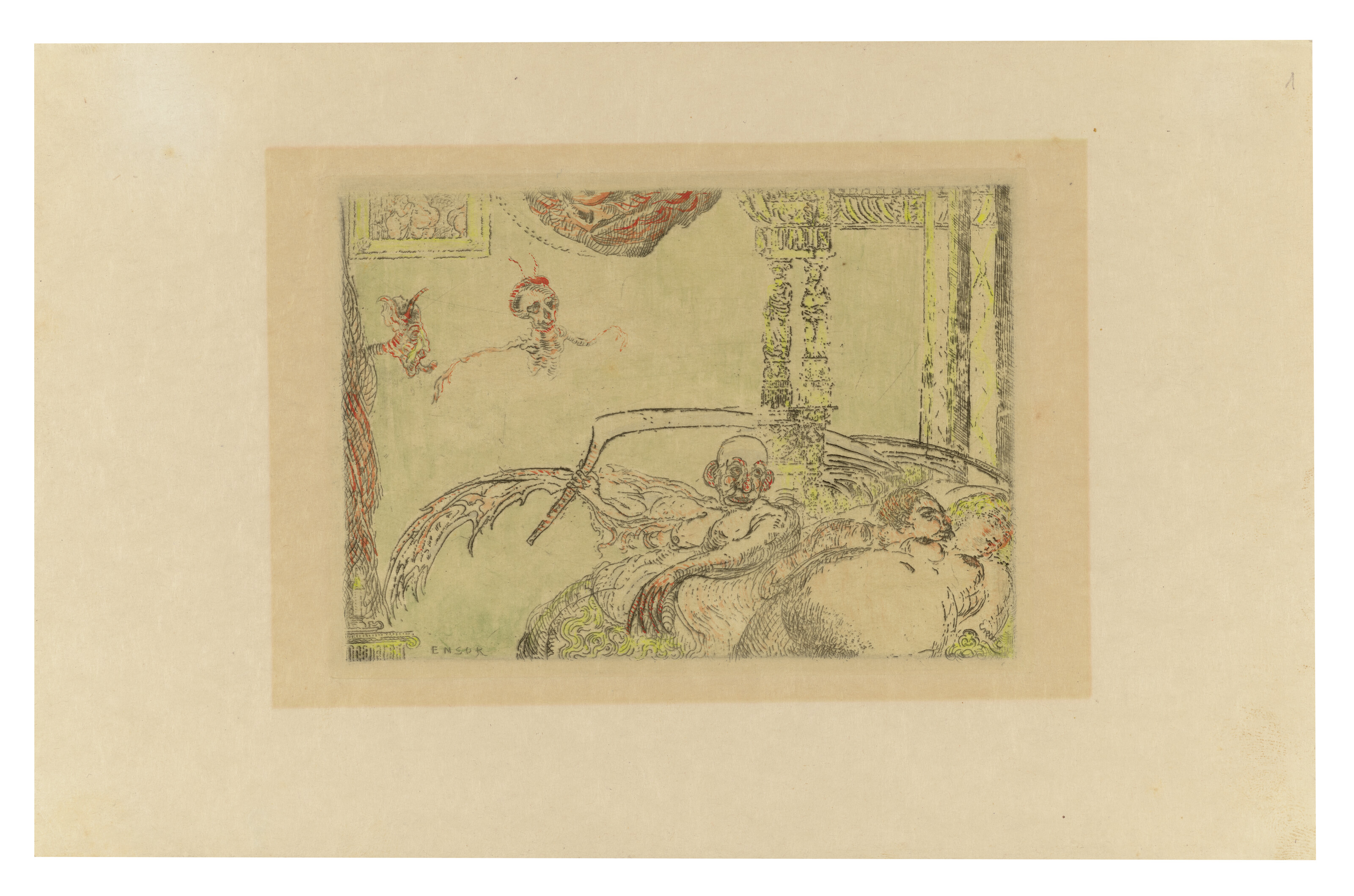 James Ensor — Капитанские пещеры ("Смертные грехи"), изображение 3