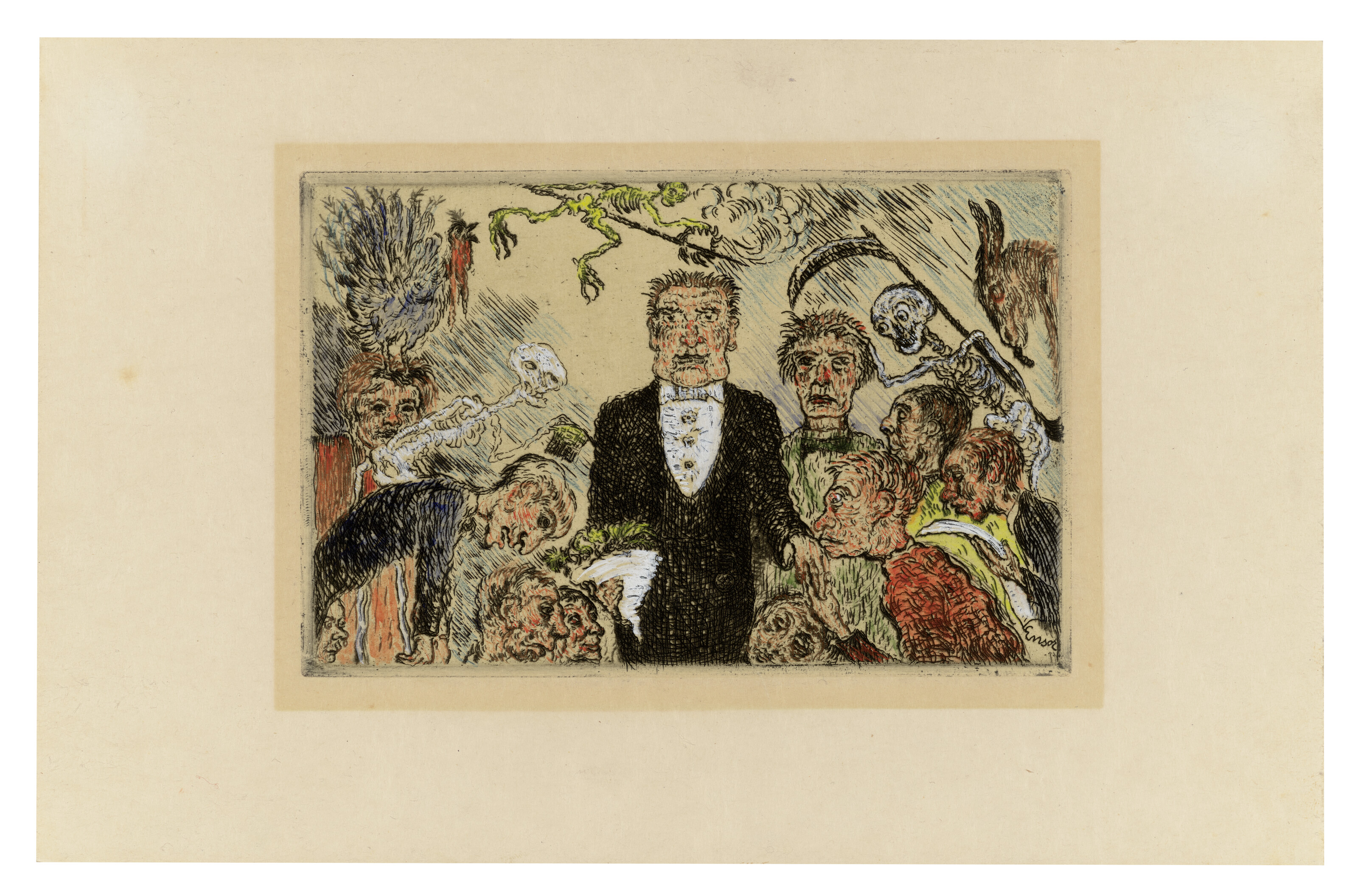 James Ensor — Капитанские пещеры ("Смертные грехи"), изображение 5