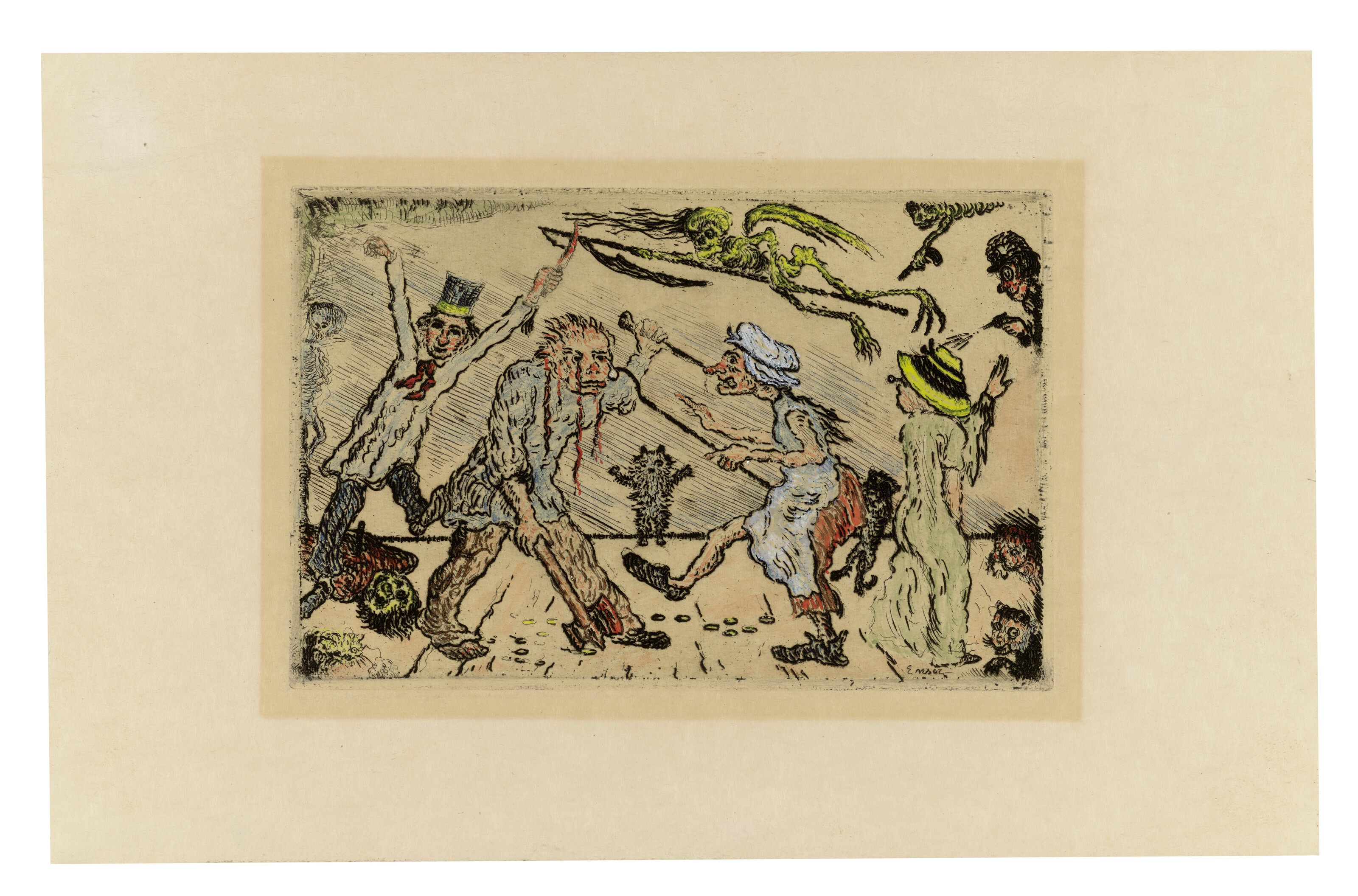 James Ensor — Капитанские пещеры ("Смертные грехи"), изображение 9