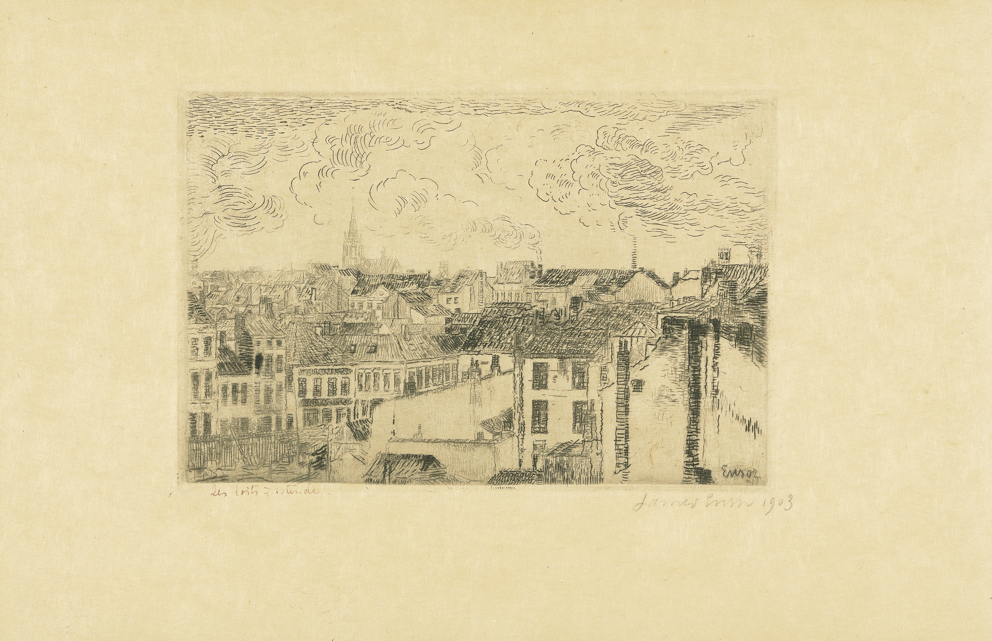 James Ensor — Крыши в Остенде (Les Toits à Ostende)