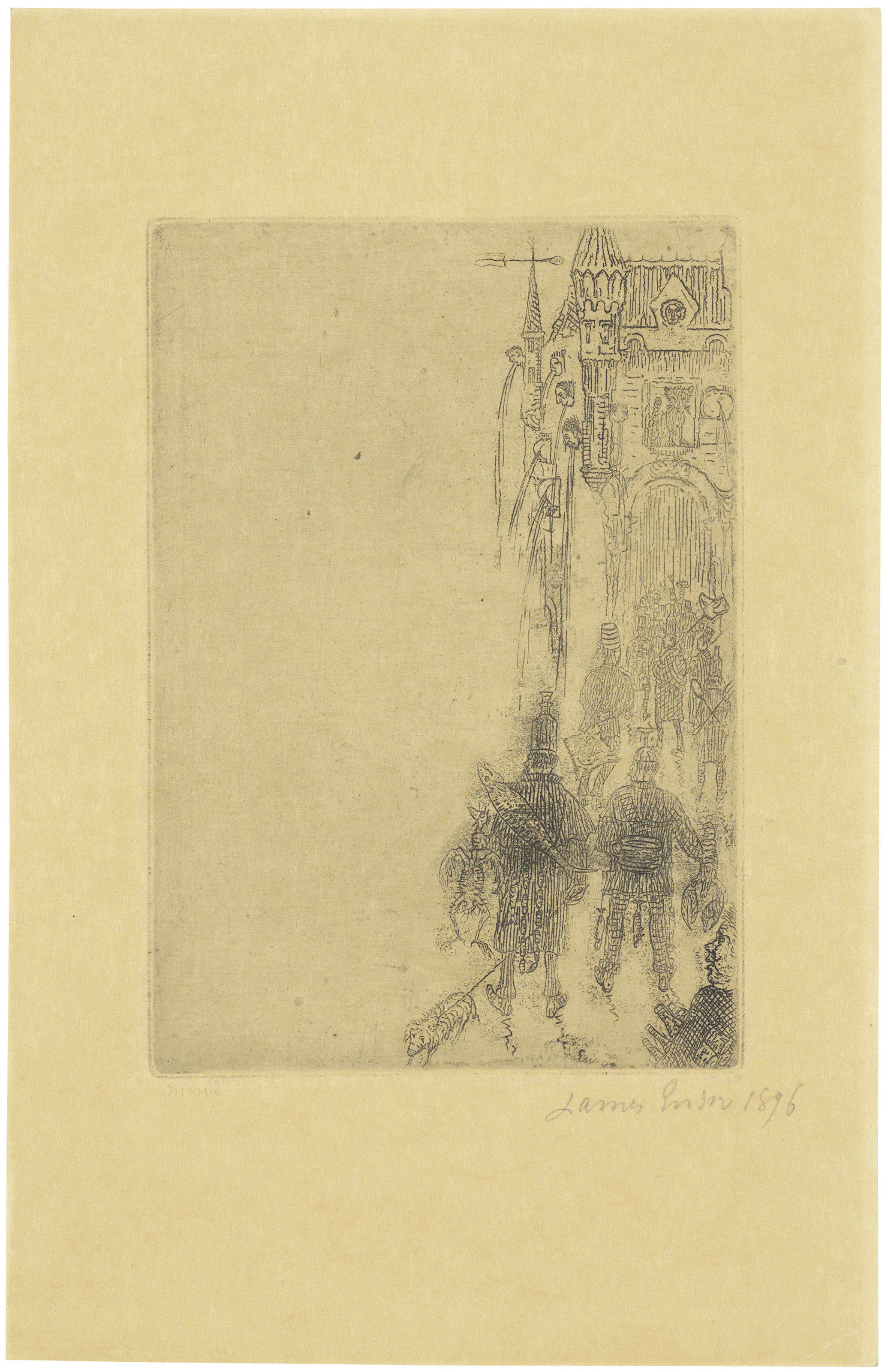 James Ensor — Меню для Шарля Воса