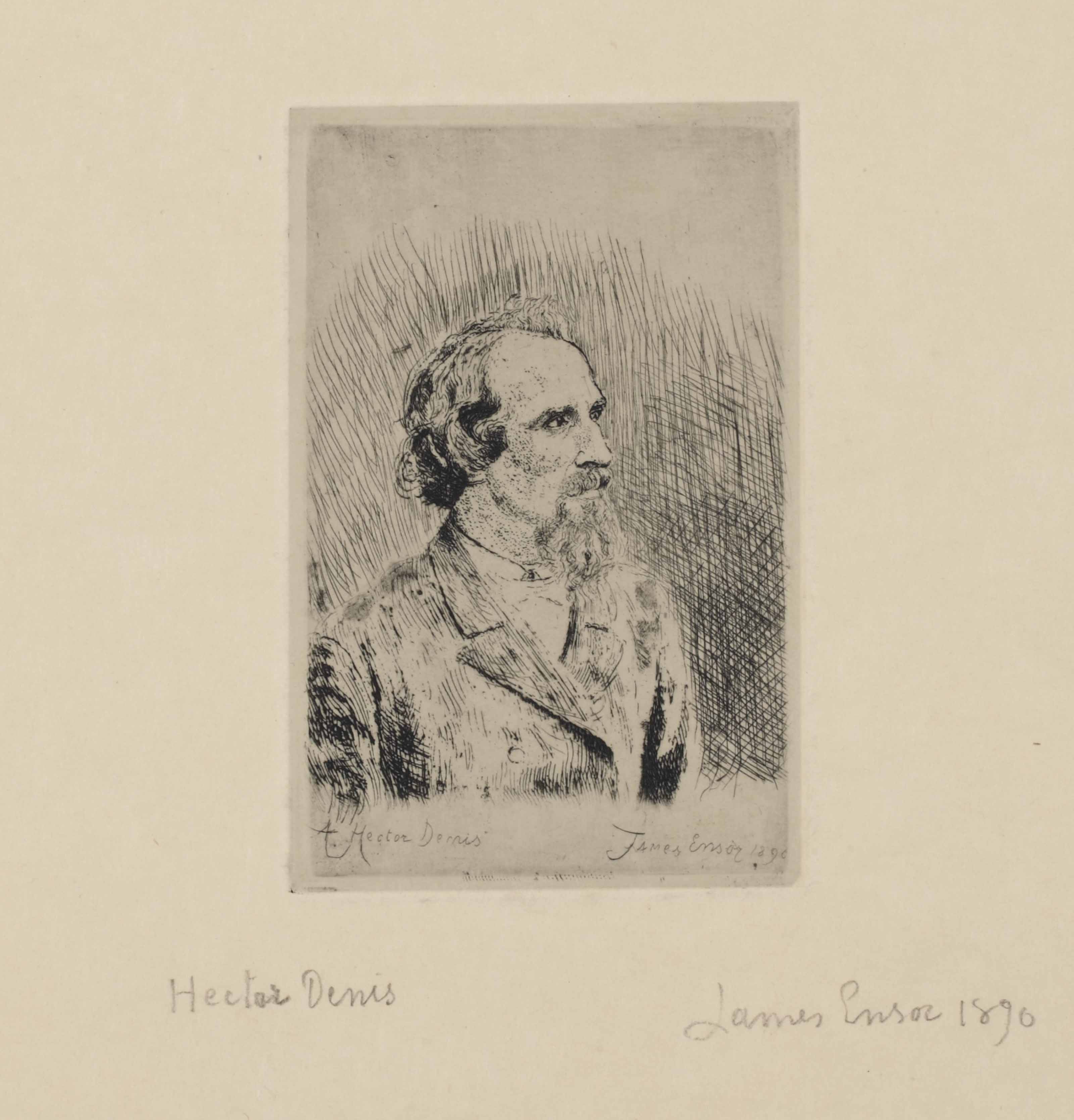 James Ensor — Портрет Эктора Дени
