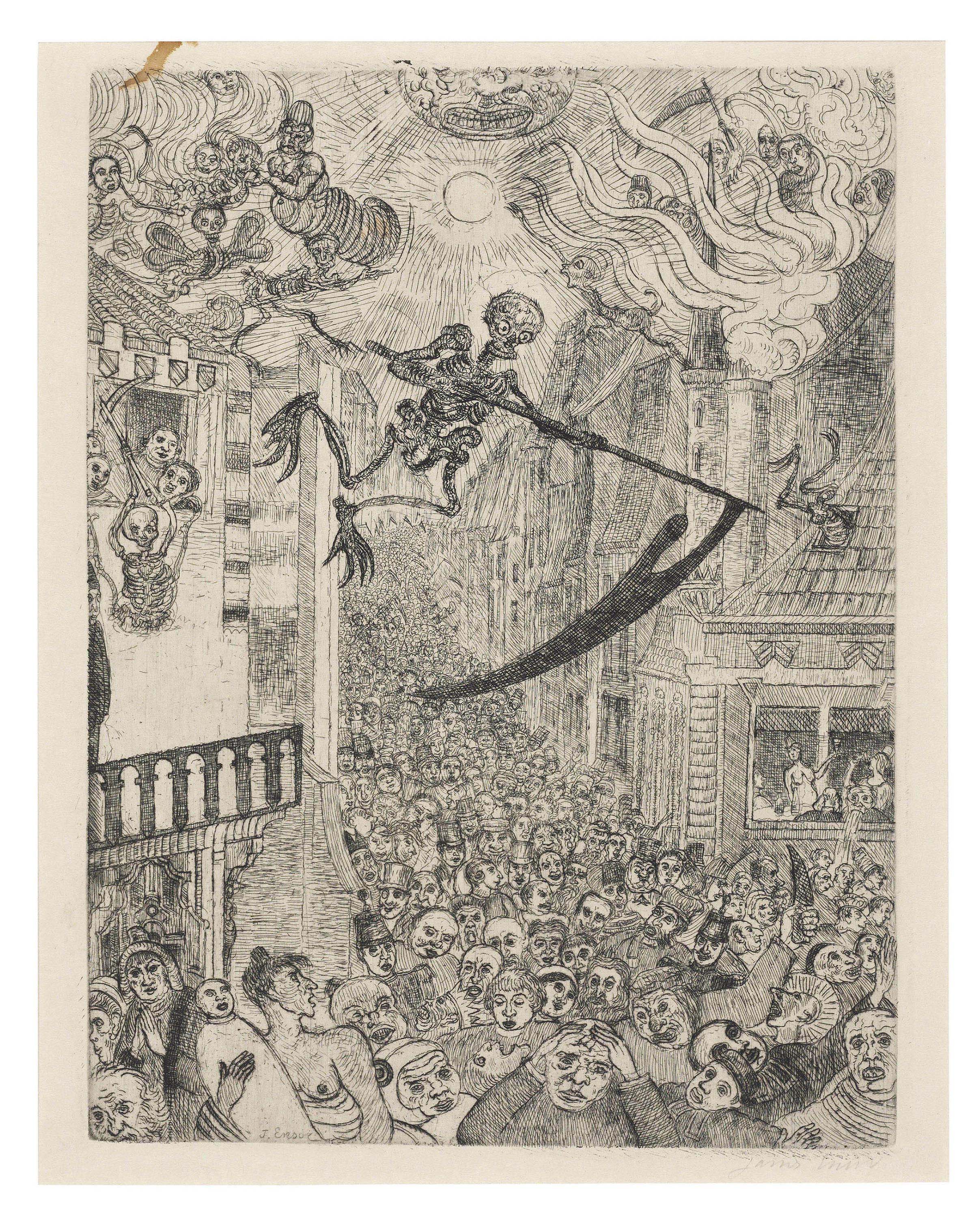 James Ensor — Смерть преследует стаю людей