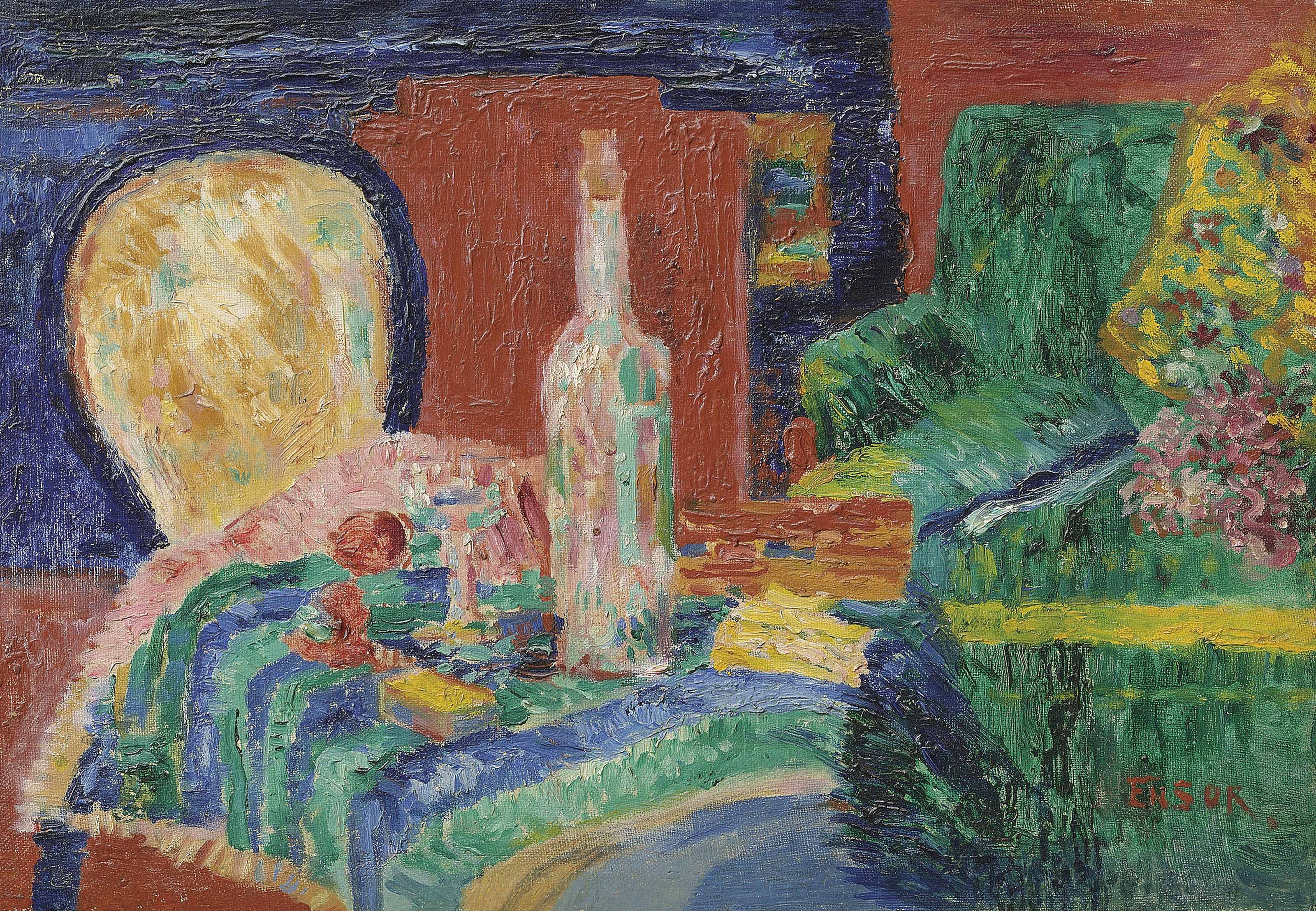 James Ensor — Верхний диван (интерьер)
