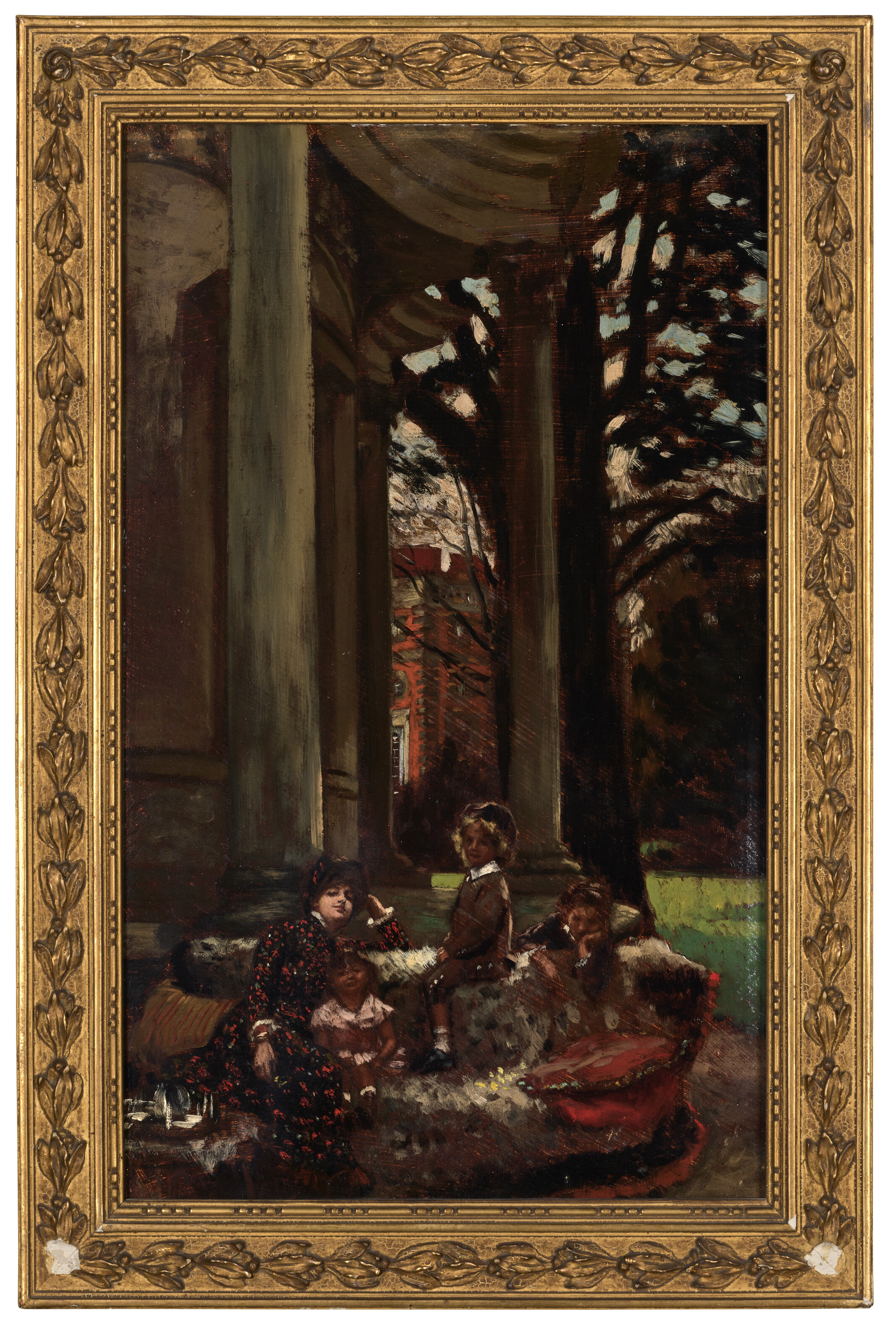 James Jacques Joseph Tissot — На террасе замка (в окружении садов Кью), изображение 2