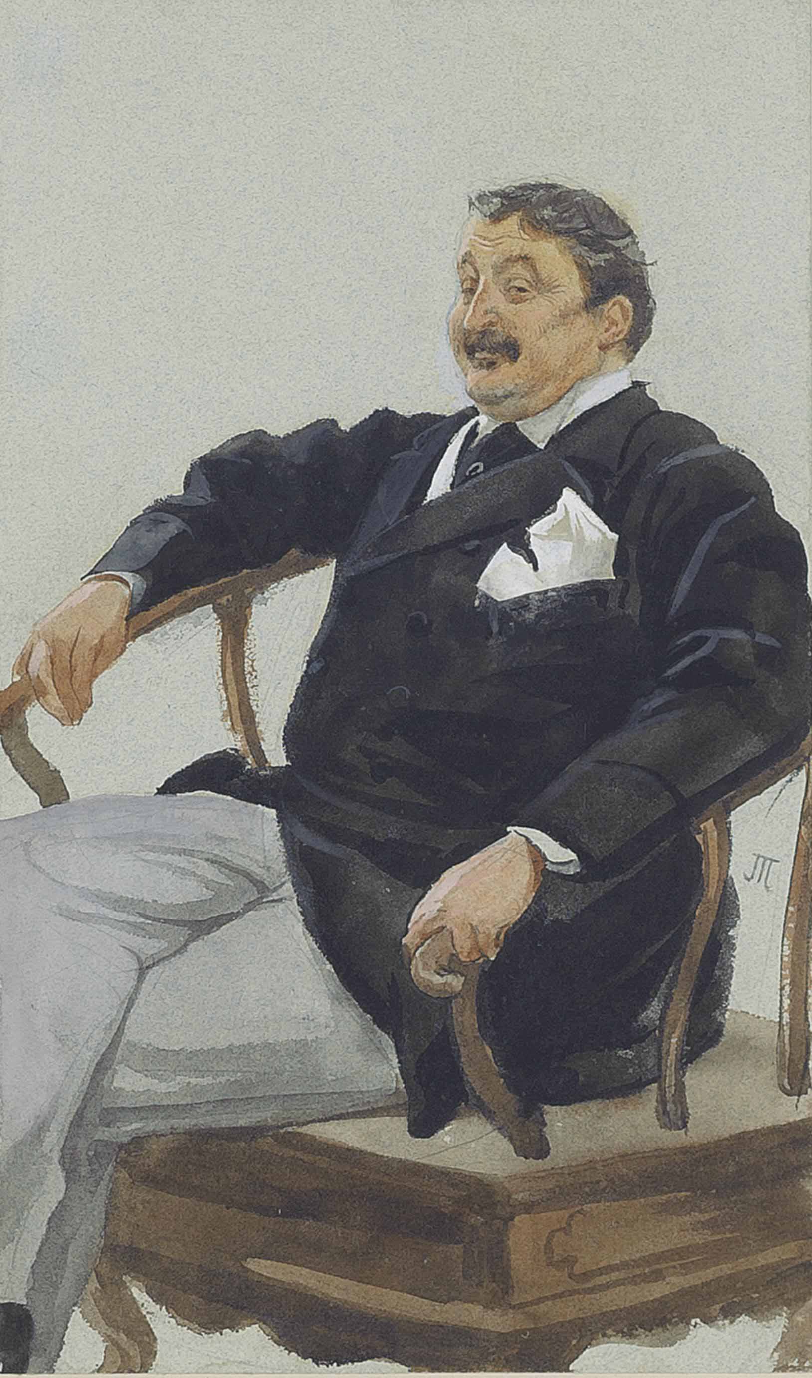 James Jacques Joseph Tissot — "Домовладелец королевы": портрет полковника Джеймса Фаркуарсона из Инверко (1834-1888)