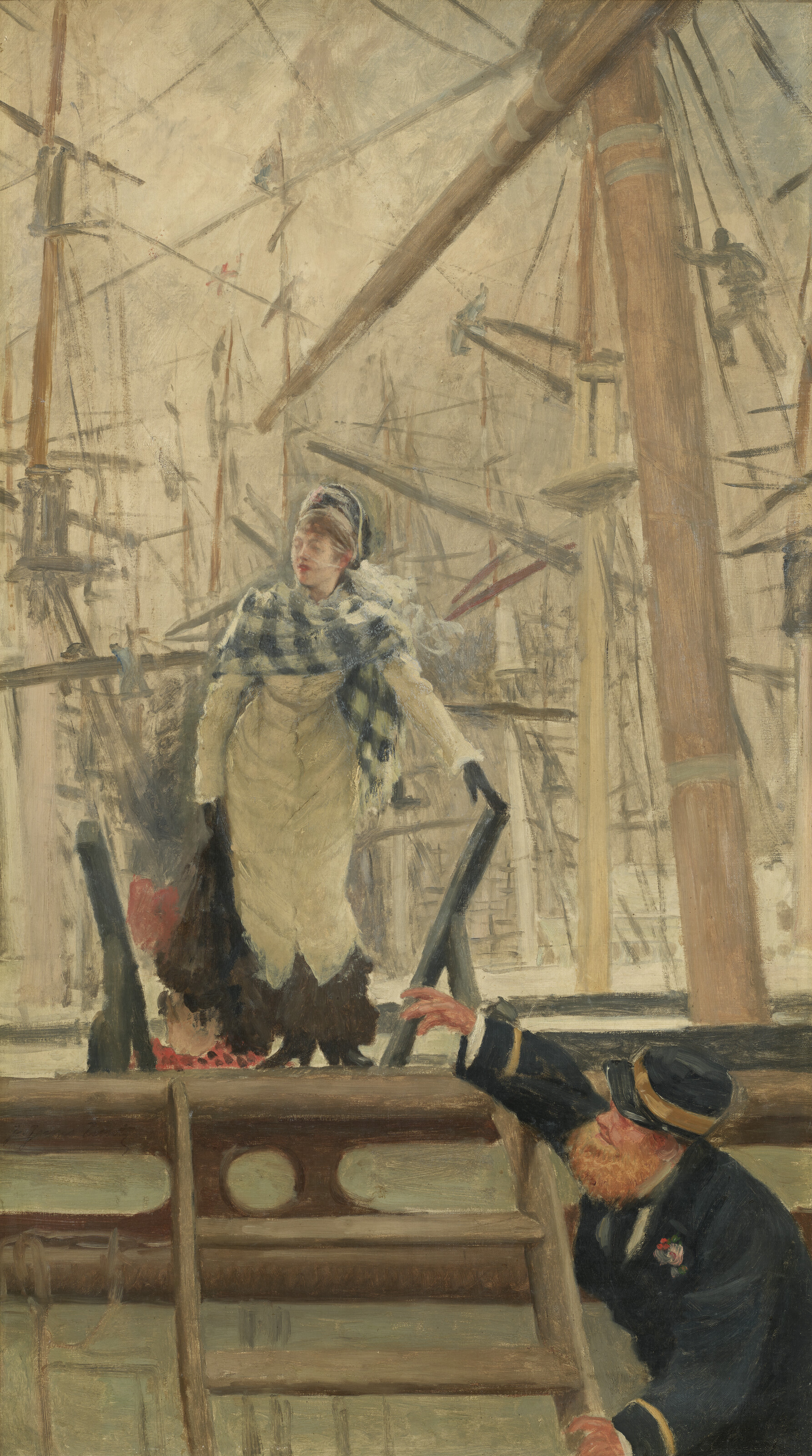 James Jacques Joseph Tissot — Посадка на корабль или посещение корабля (правила поведения парижанок в море )