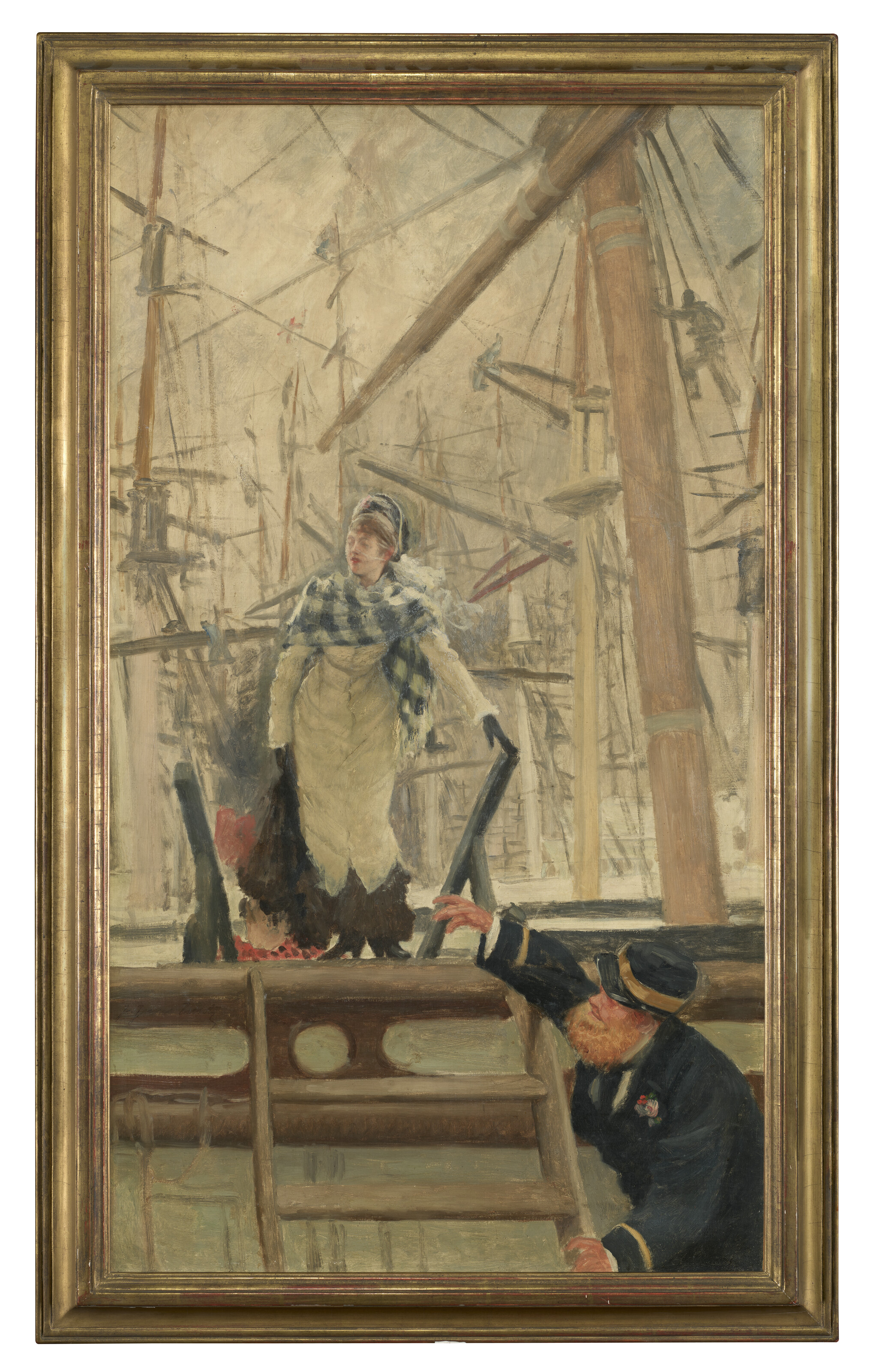 James Jacques Joseph Tissot — Посадка на корабль или посещение корабля (правила поведения парижанок в море ), изображение 2