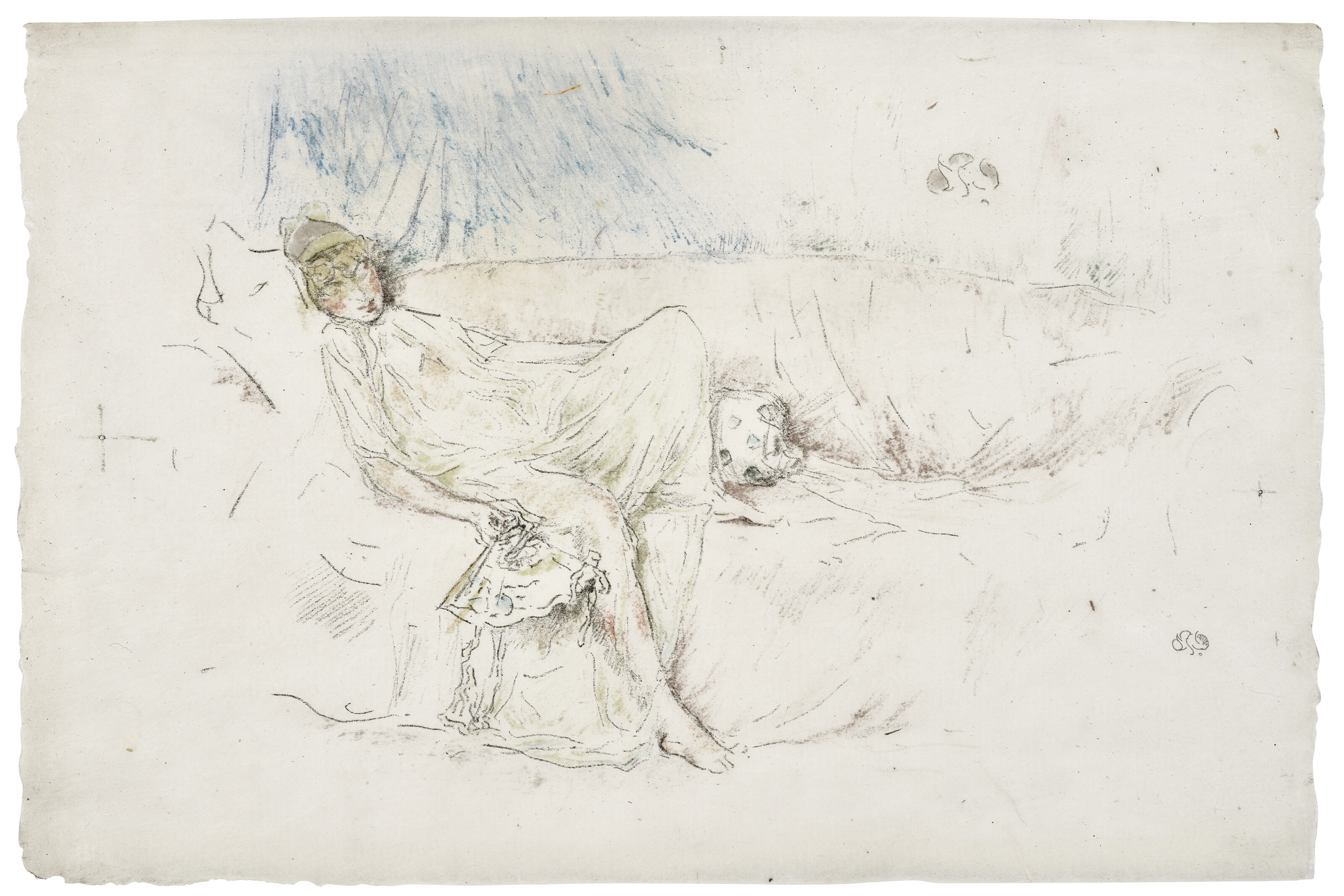 James McNeill Whistler — Задрапированная фигура, полулежащая, изображение 3