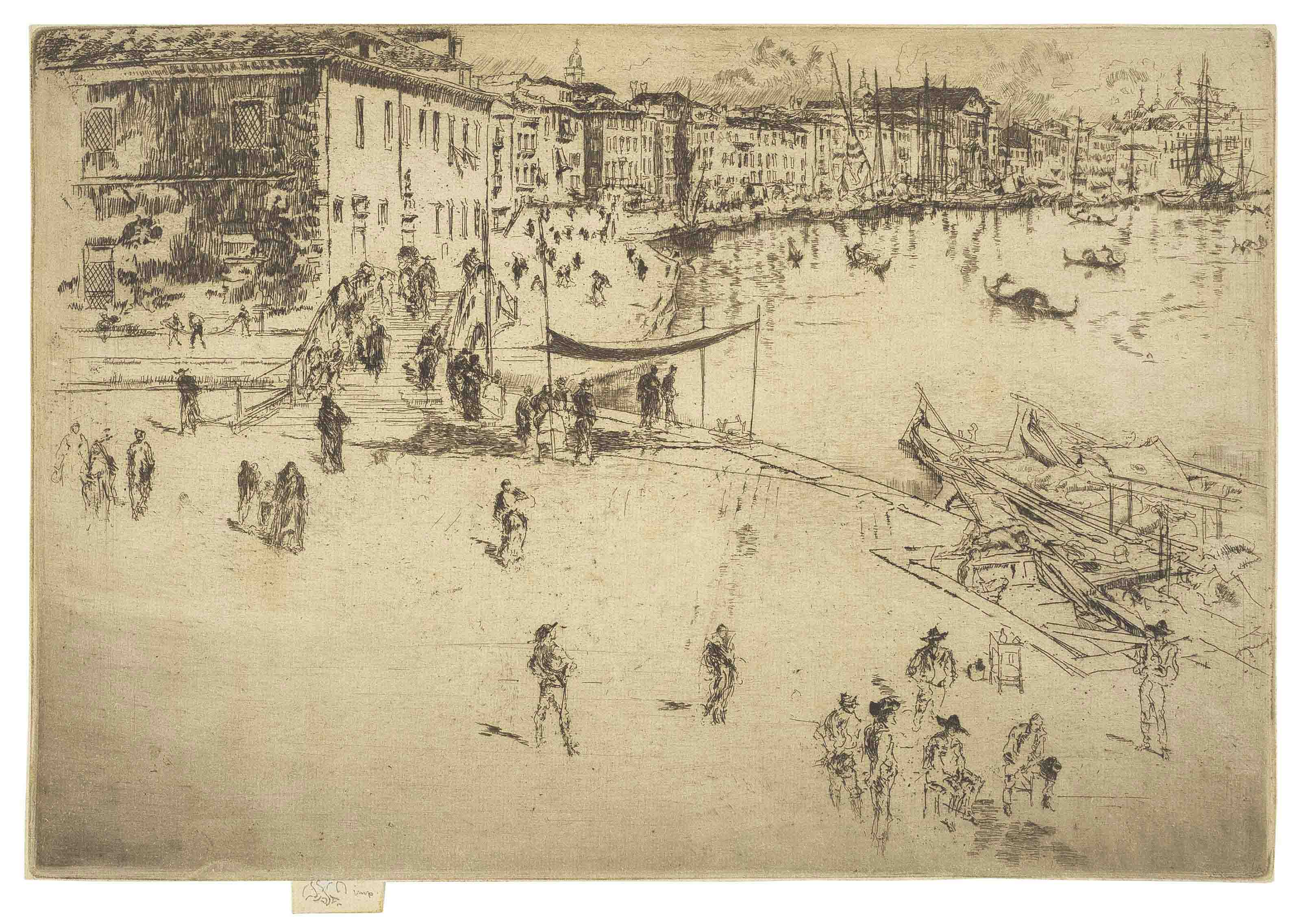 James McNeill Whistler — "Рива", № 2, из коллекции "Вторая Венеция" (К. 206)