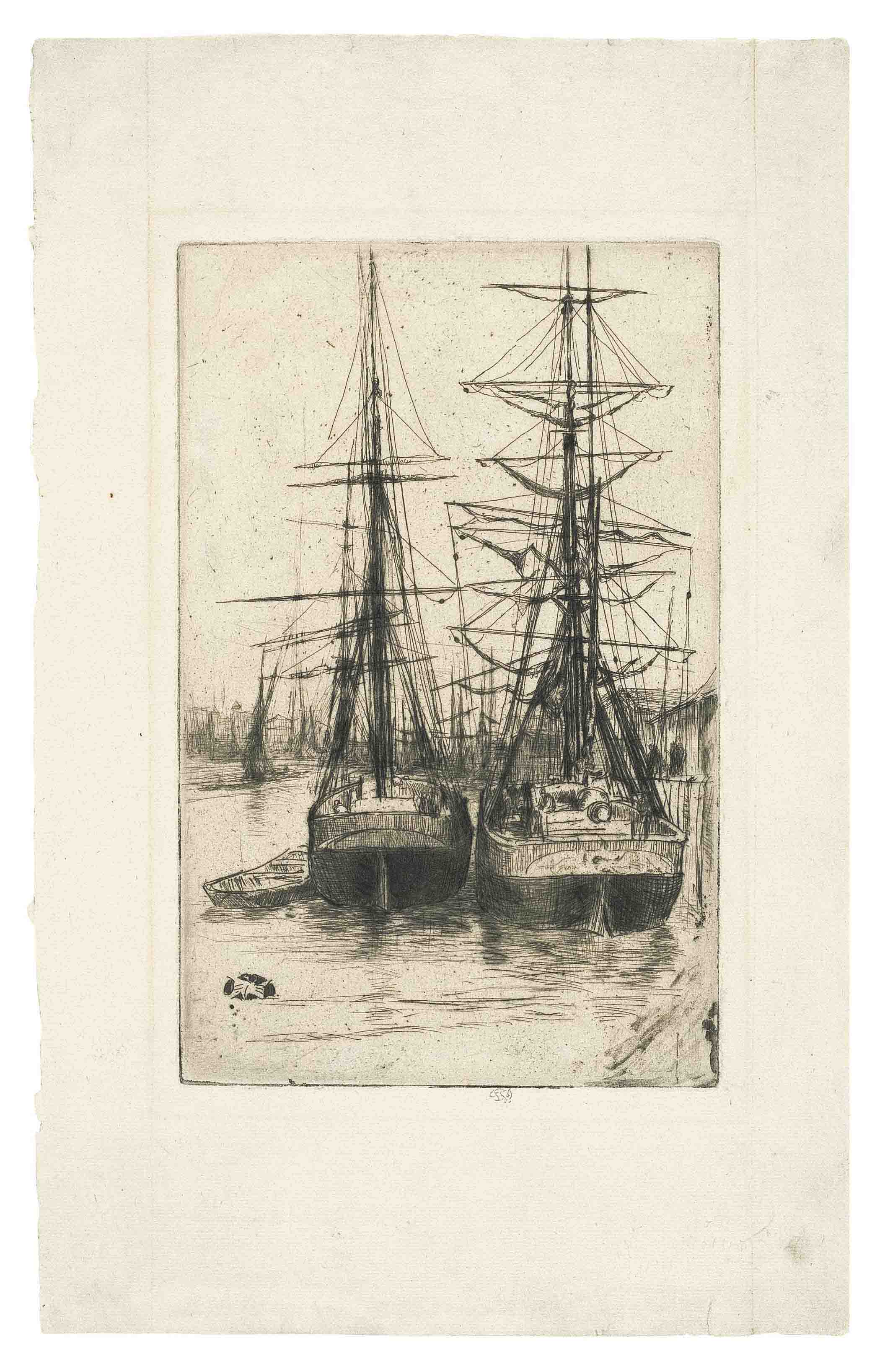 James McNeill Whistler — Два корабля (К. 148)