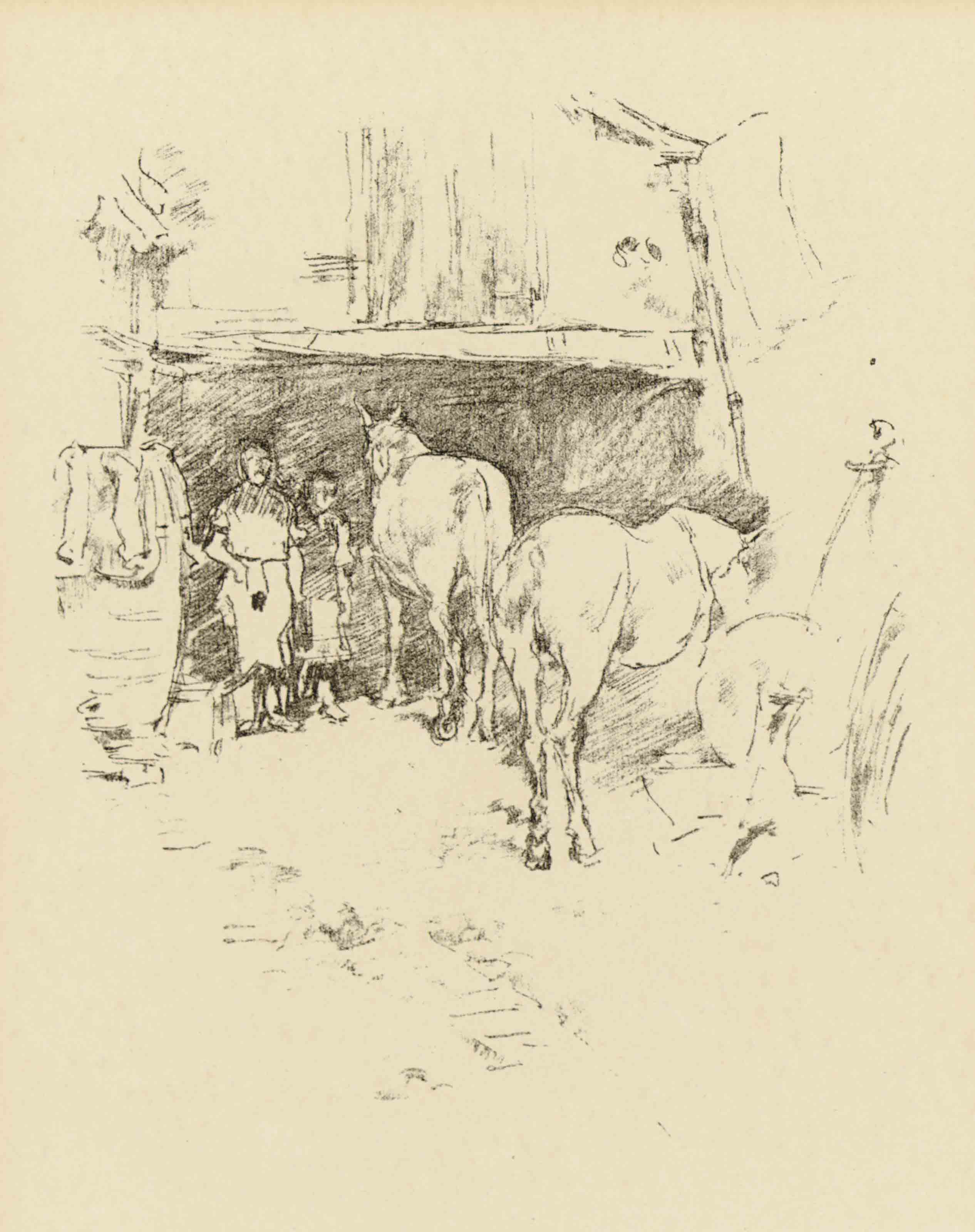 James McNeill Whistler — Двор кузнеца (Спинк, Стратис и Тедески, 124)