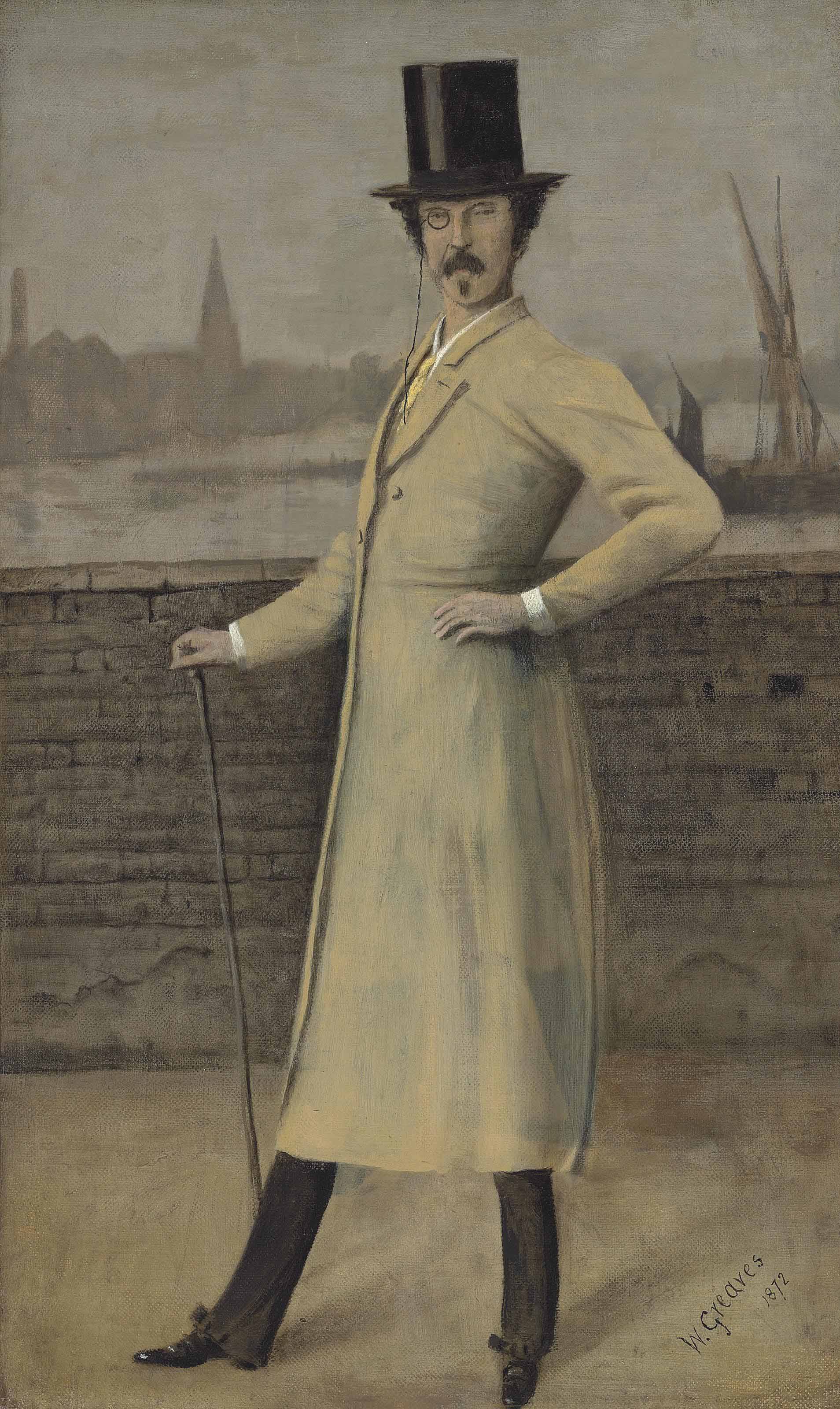 James McNeill Whistler — Портрет Джеймса Макнилла Уистлера, стоящего в полный рост