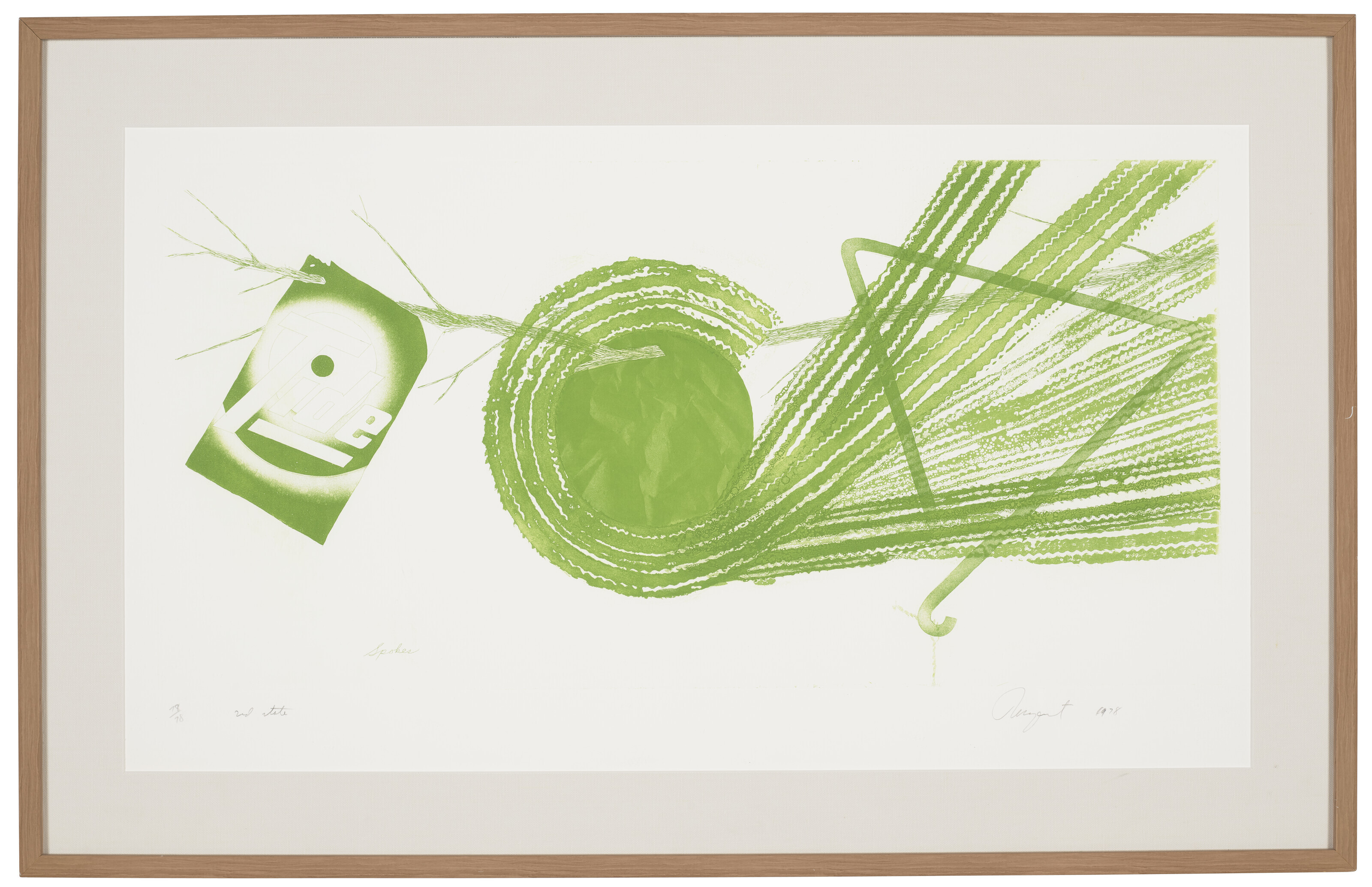 James Rosenquist — Спицы, 2-е состояние, изображение 2