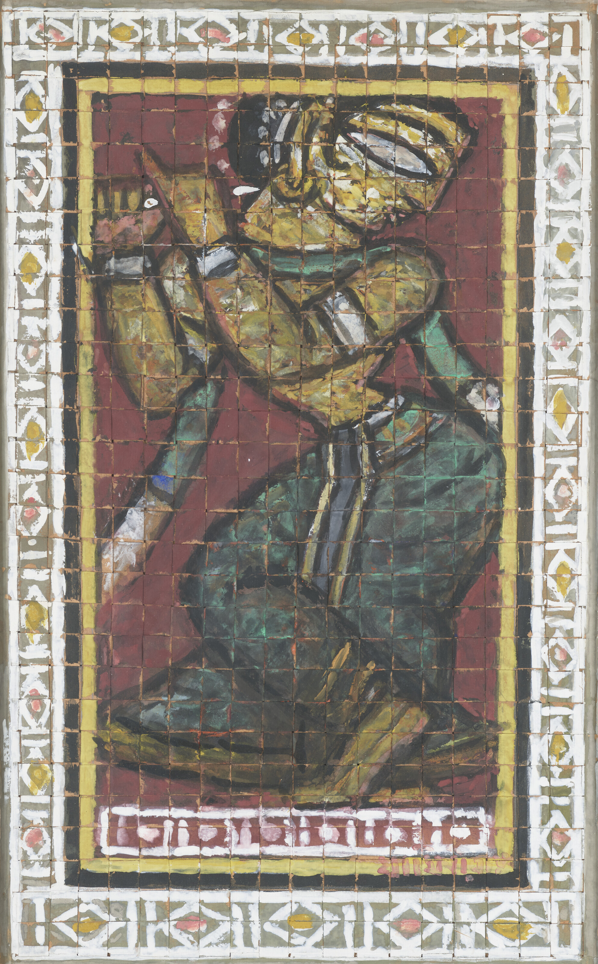 Jamini Roy — Без названия (Гопини); Без названия (Учеба для Гопини), изображение 2