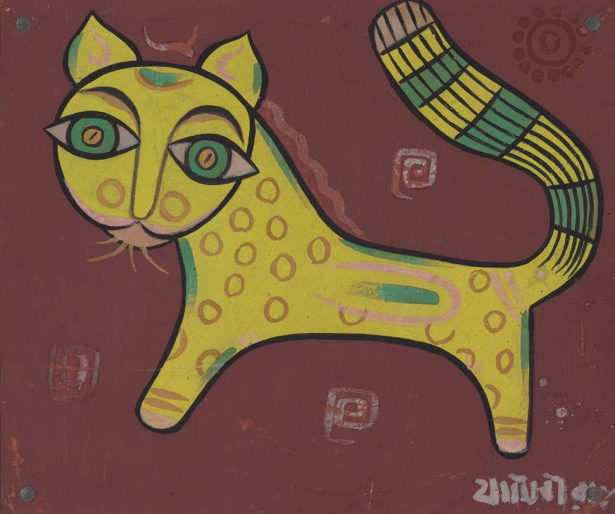 Jamini Roy — Без названия (Кошка)