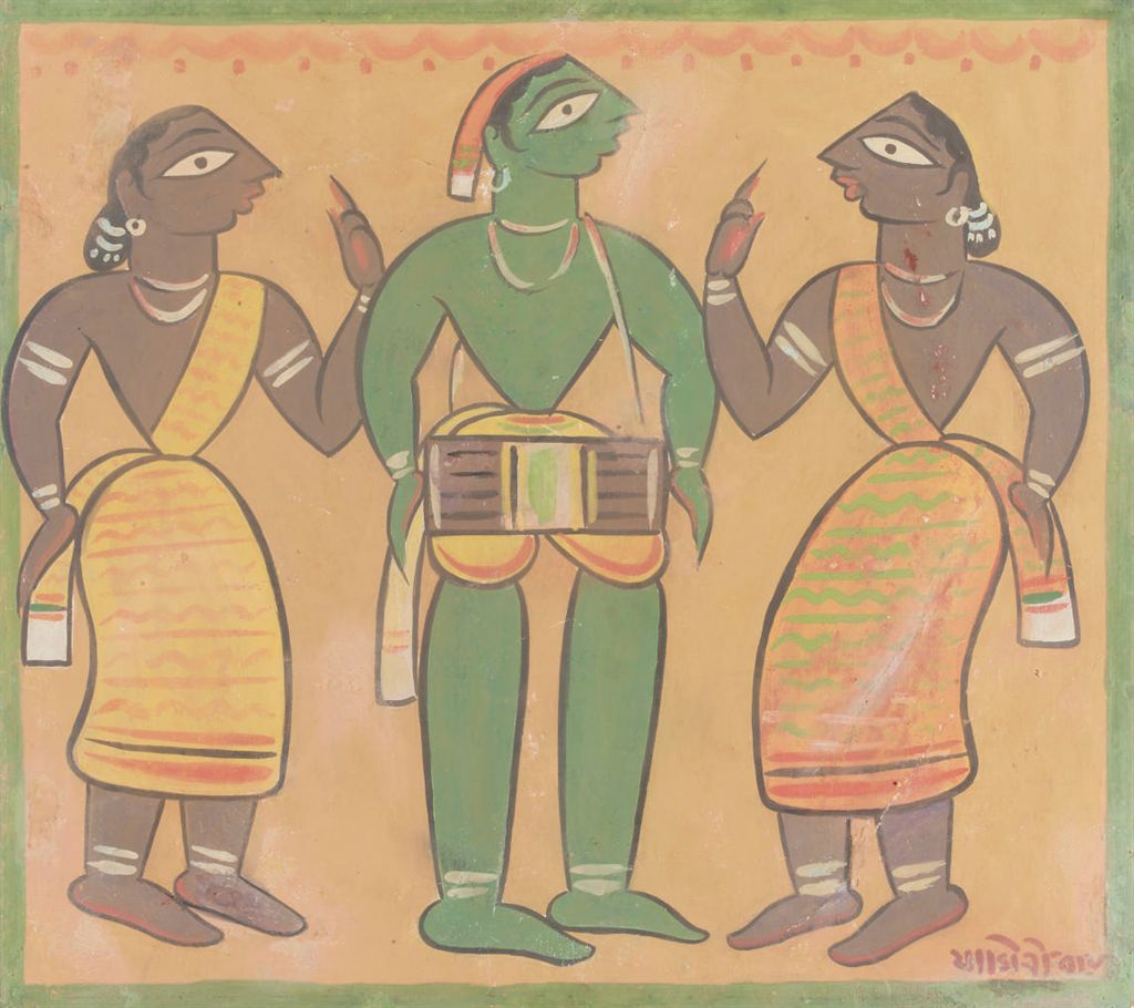 Jamini Roy — Без названия (барабанщик группы Santhals)