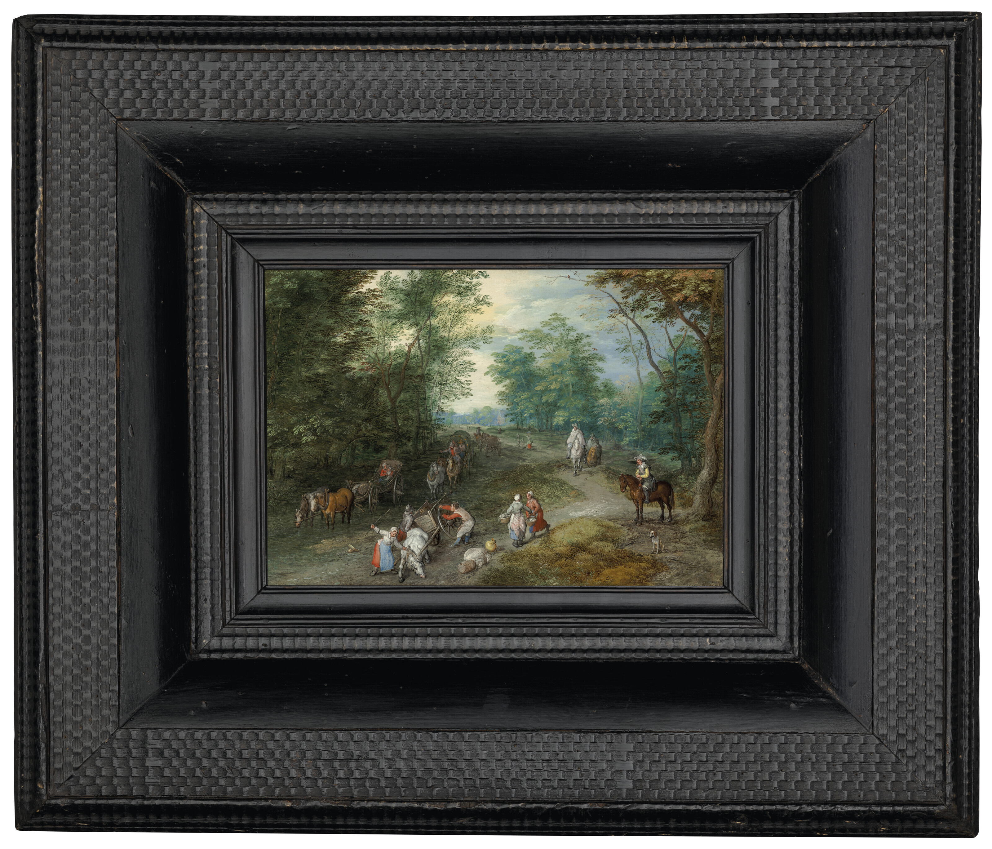 Jan I Brueghel — Лесистый пейзаж с путешественниками, изображение 2