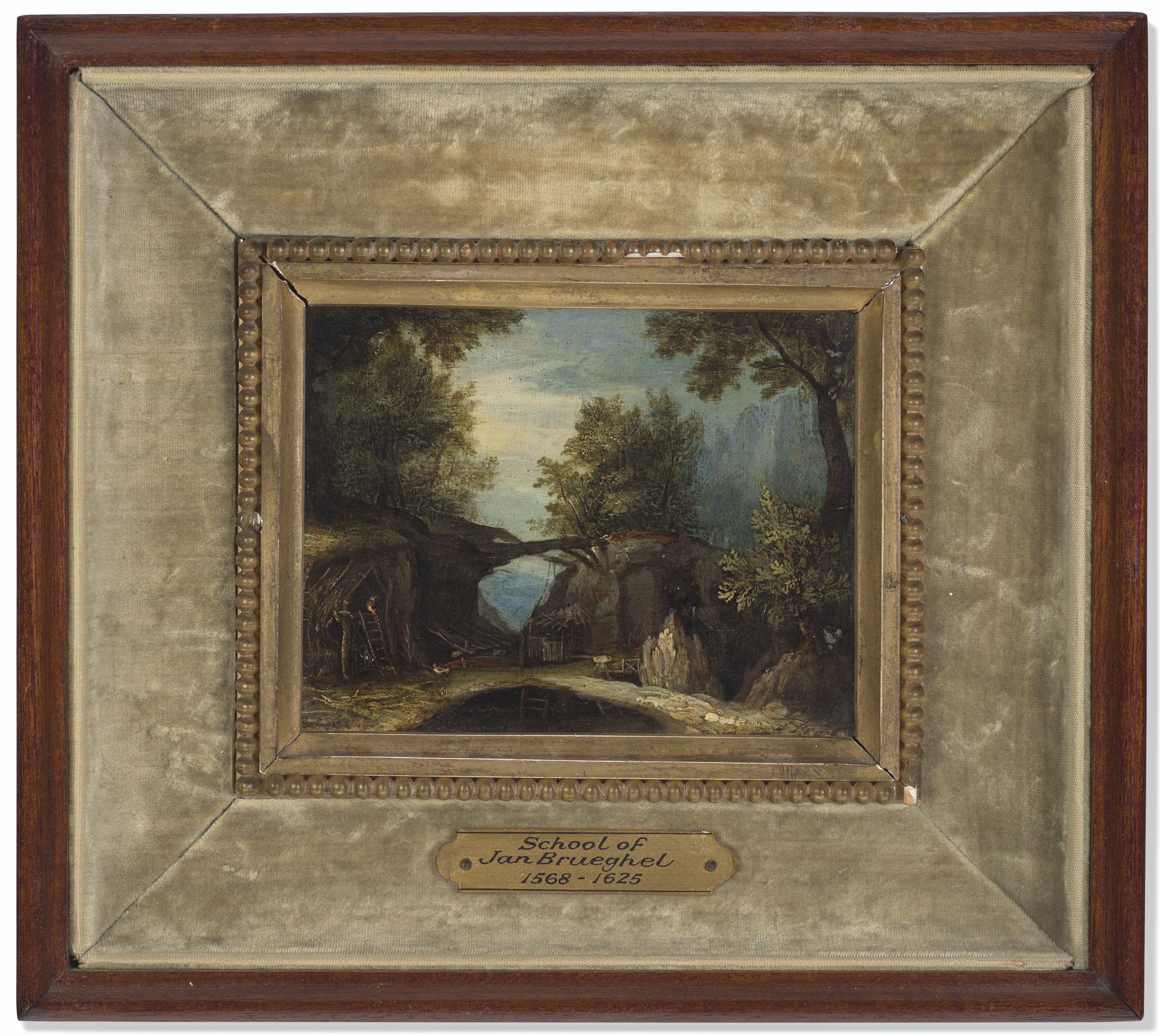 Jan I Brueghel — Поляна в пейзаже с уединенным жилищем, изображение 2