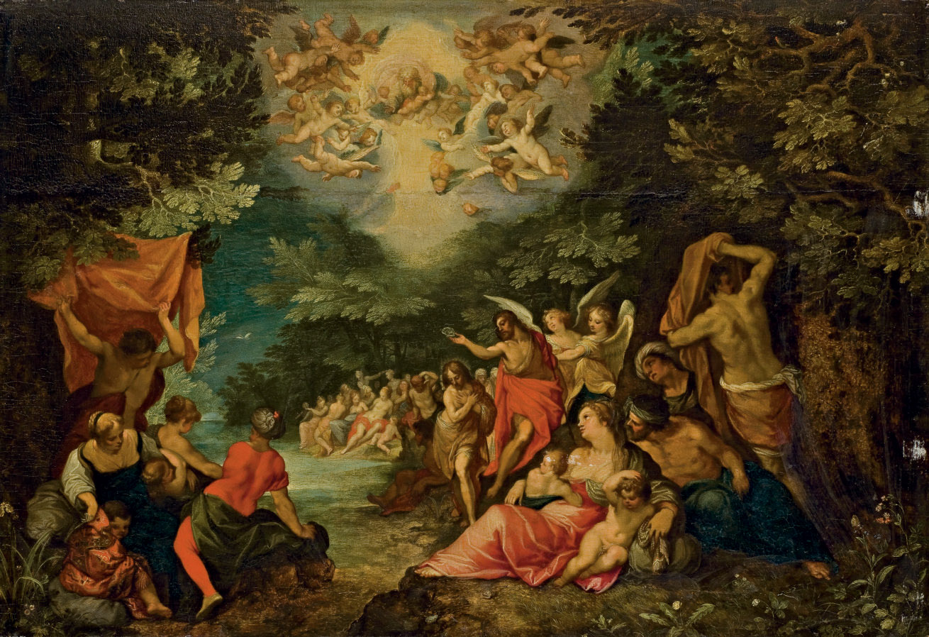 Jan I Brueghel — Крещение Христа