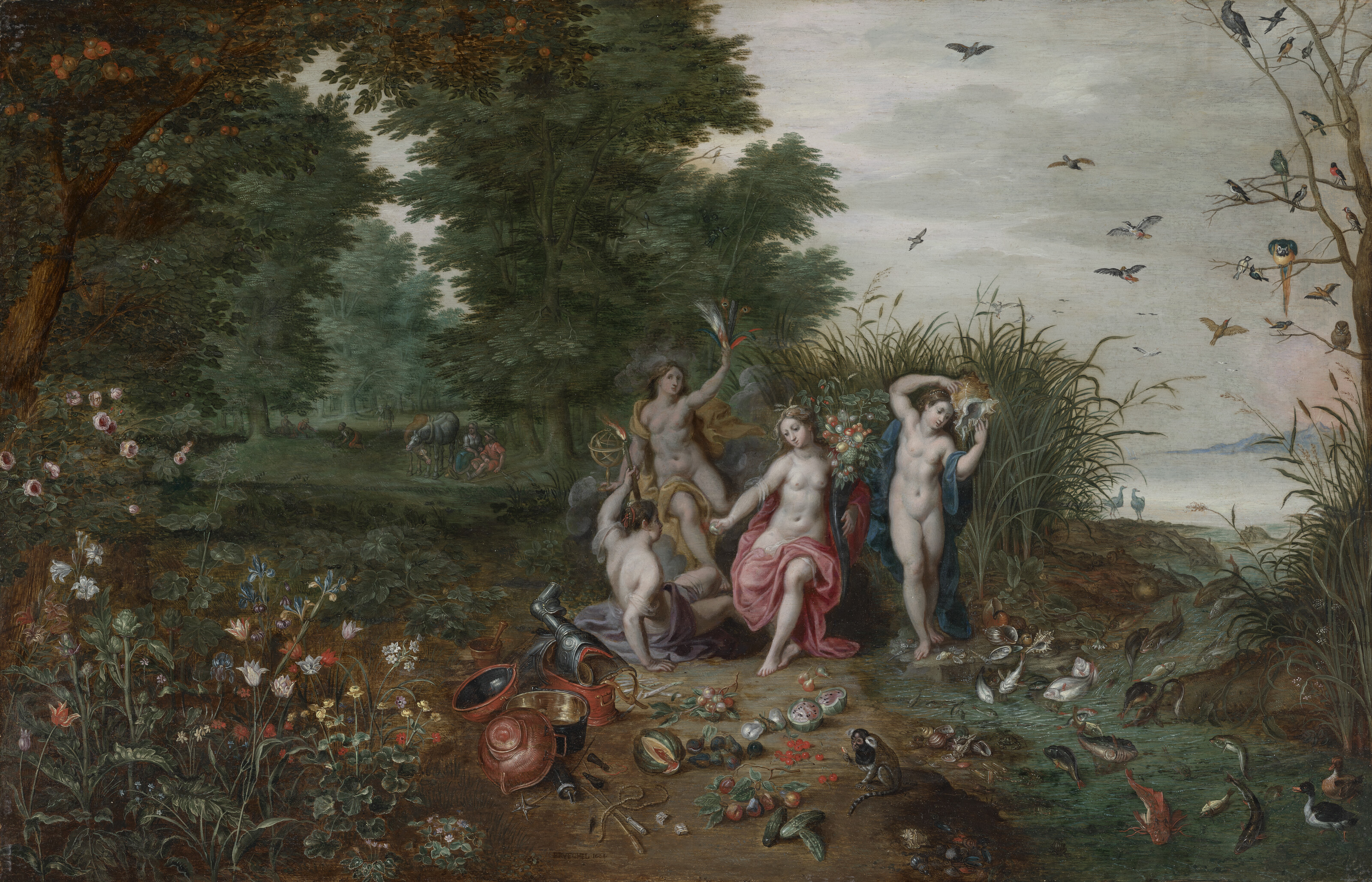 Jan I Brueghel — Аллегория четырех стихий, изображение 2