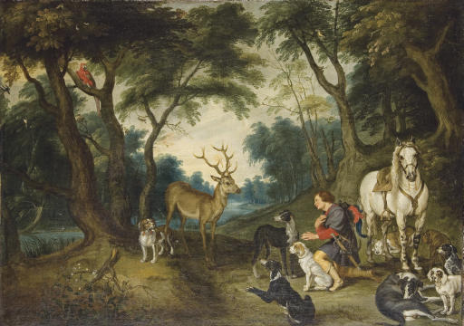 Jan I Brueghel — Видение святого Губерта