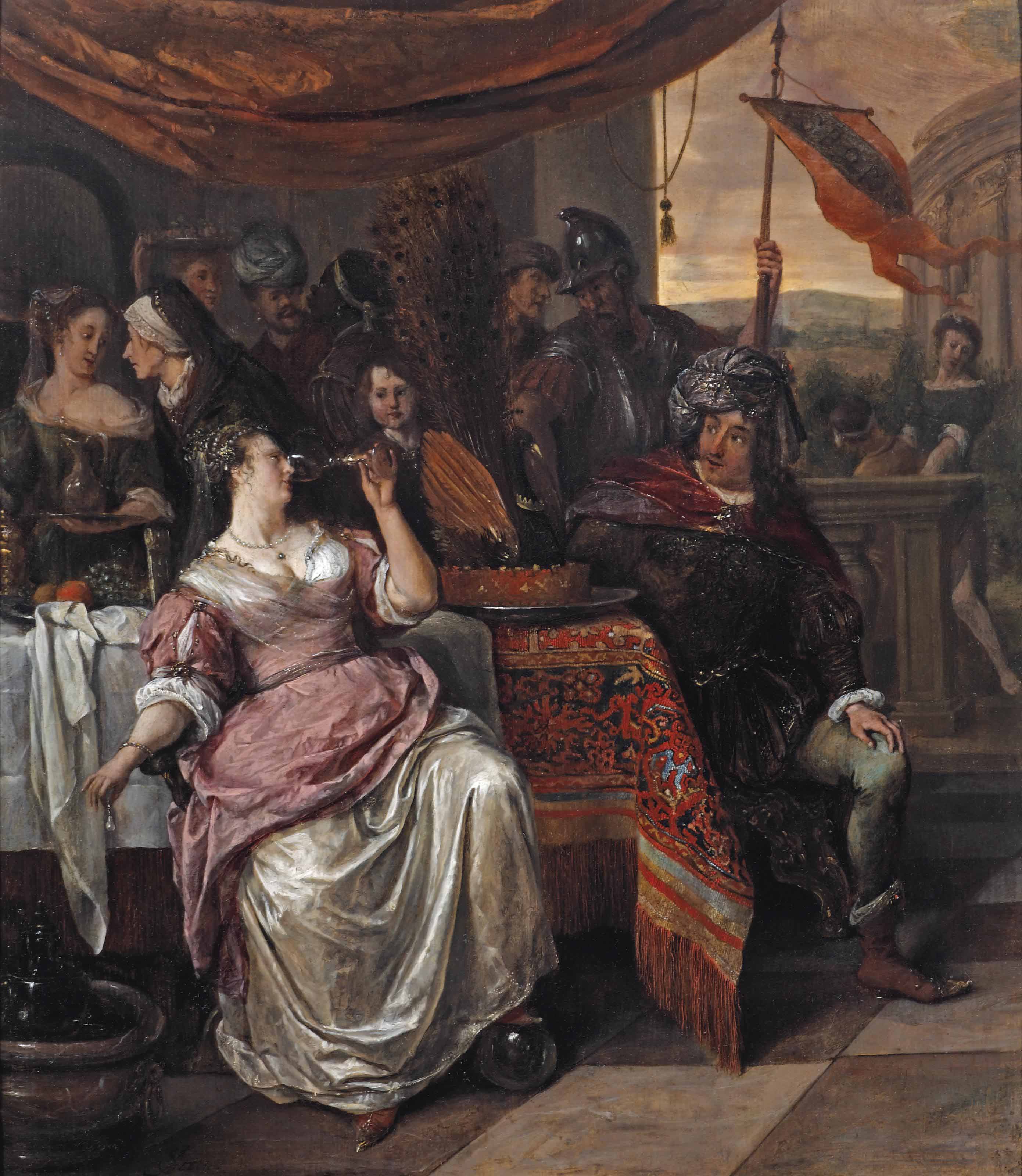Jan Steen — Пир Клеопатры