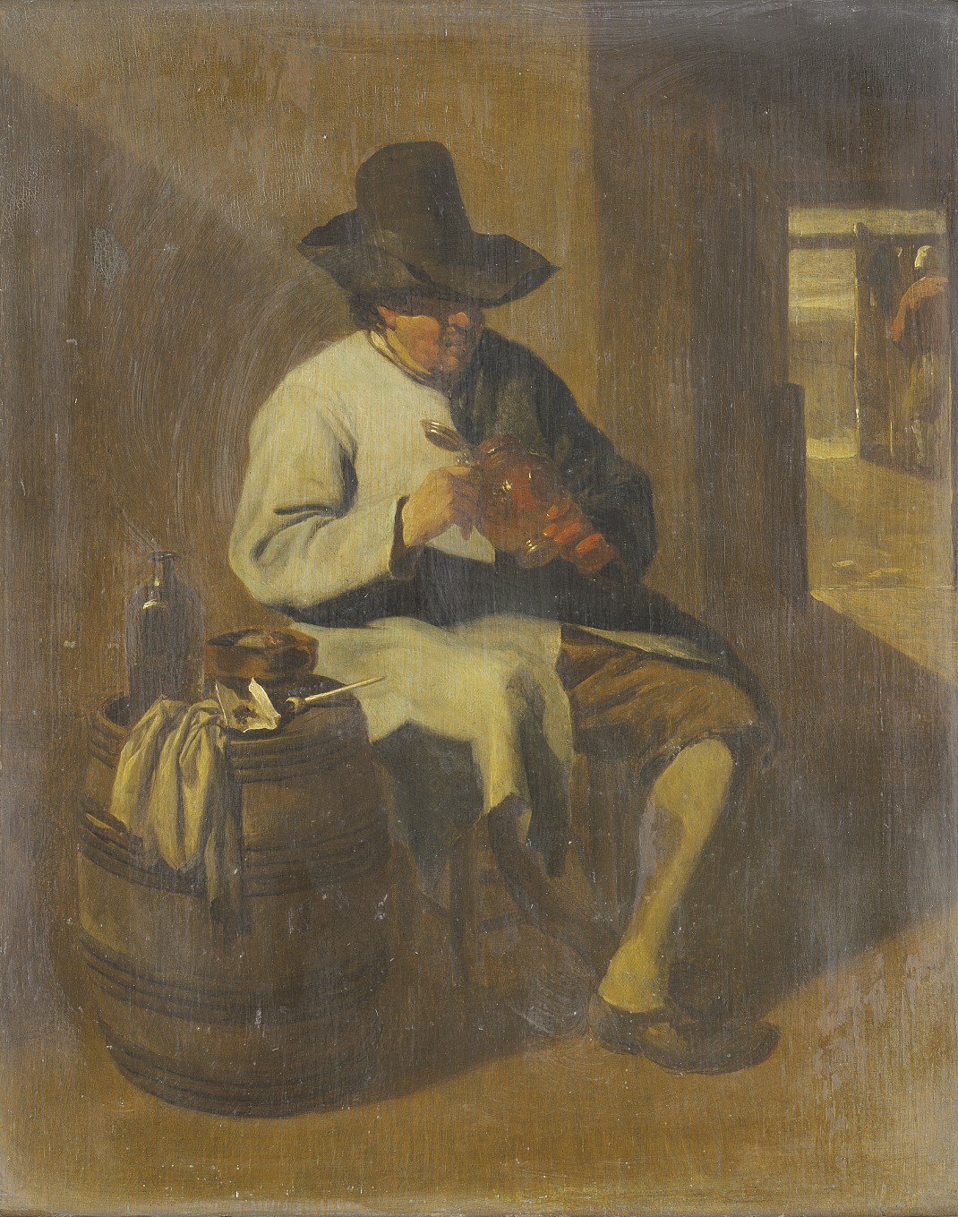 Jan Steen — Крестьянин в таверне