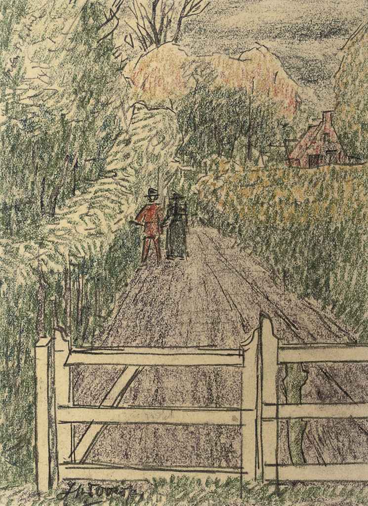 Jan Toorop — Прогуляйтесь по сельской тропинке