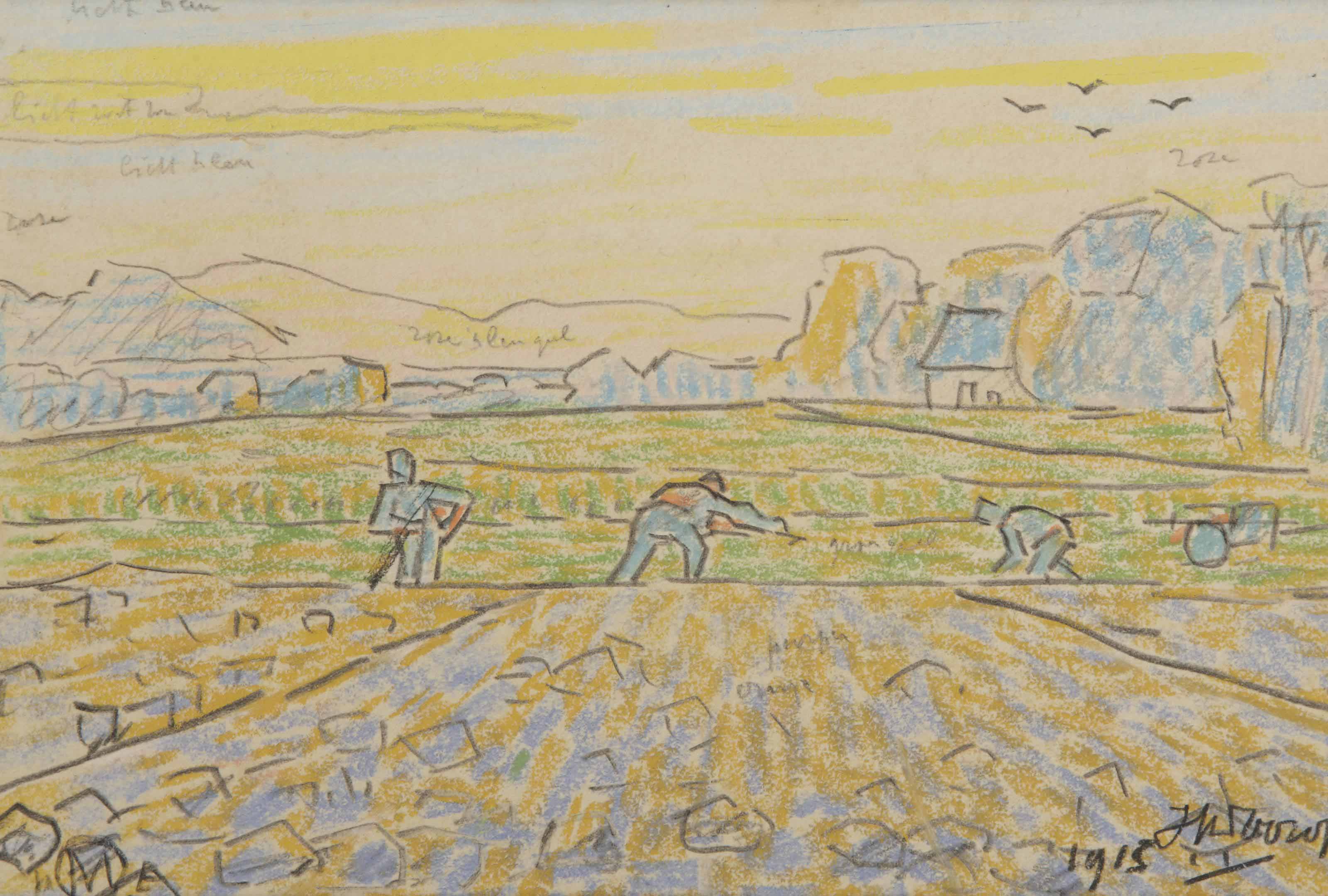 Jan Toorop — Фермеры, обрабатывающие землю