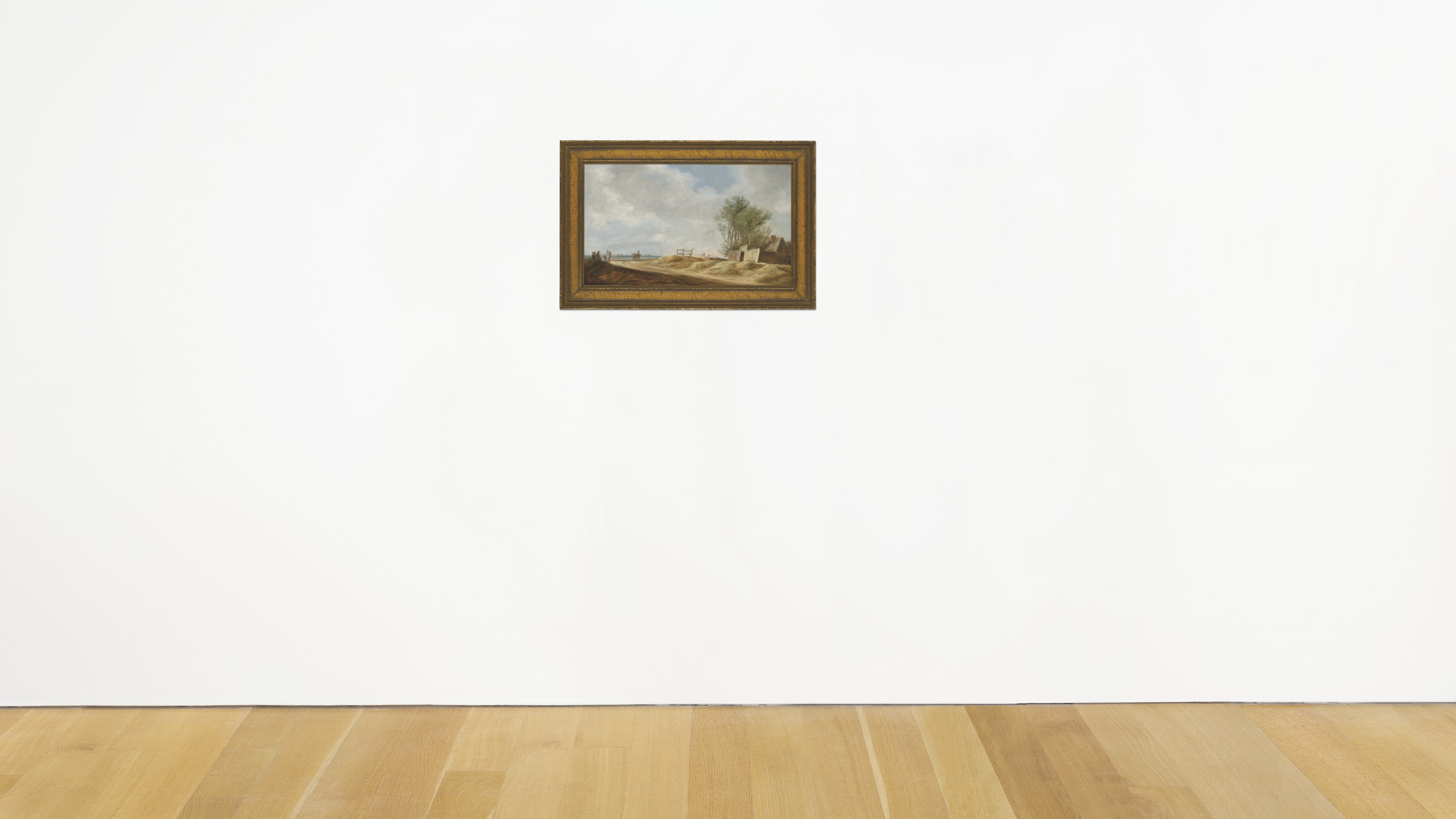 Jan van Goyen — Обширный ландшафт с коттеджем и путешественниками на открытой дороге, изображение 5