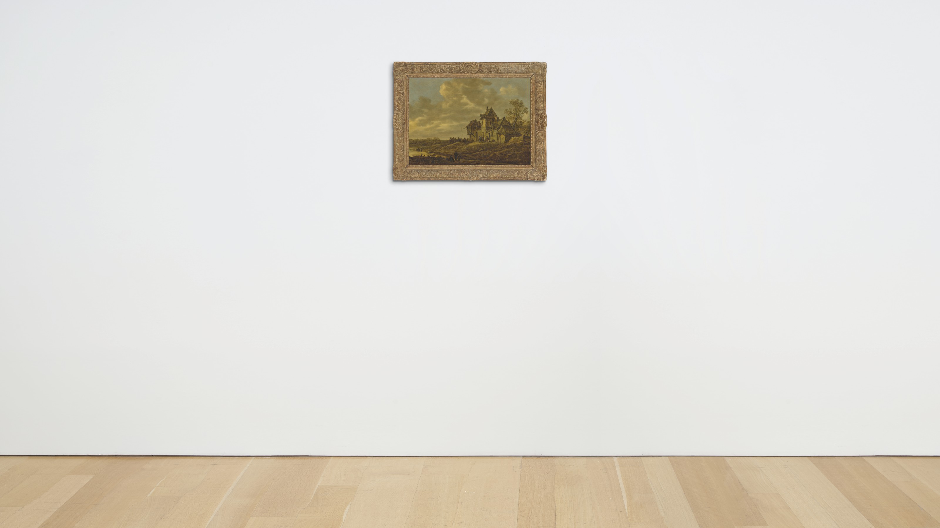 Jan van Goyen — Речной пейзаж с путешественниками в гостинице на закате, изображение 4