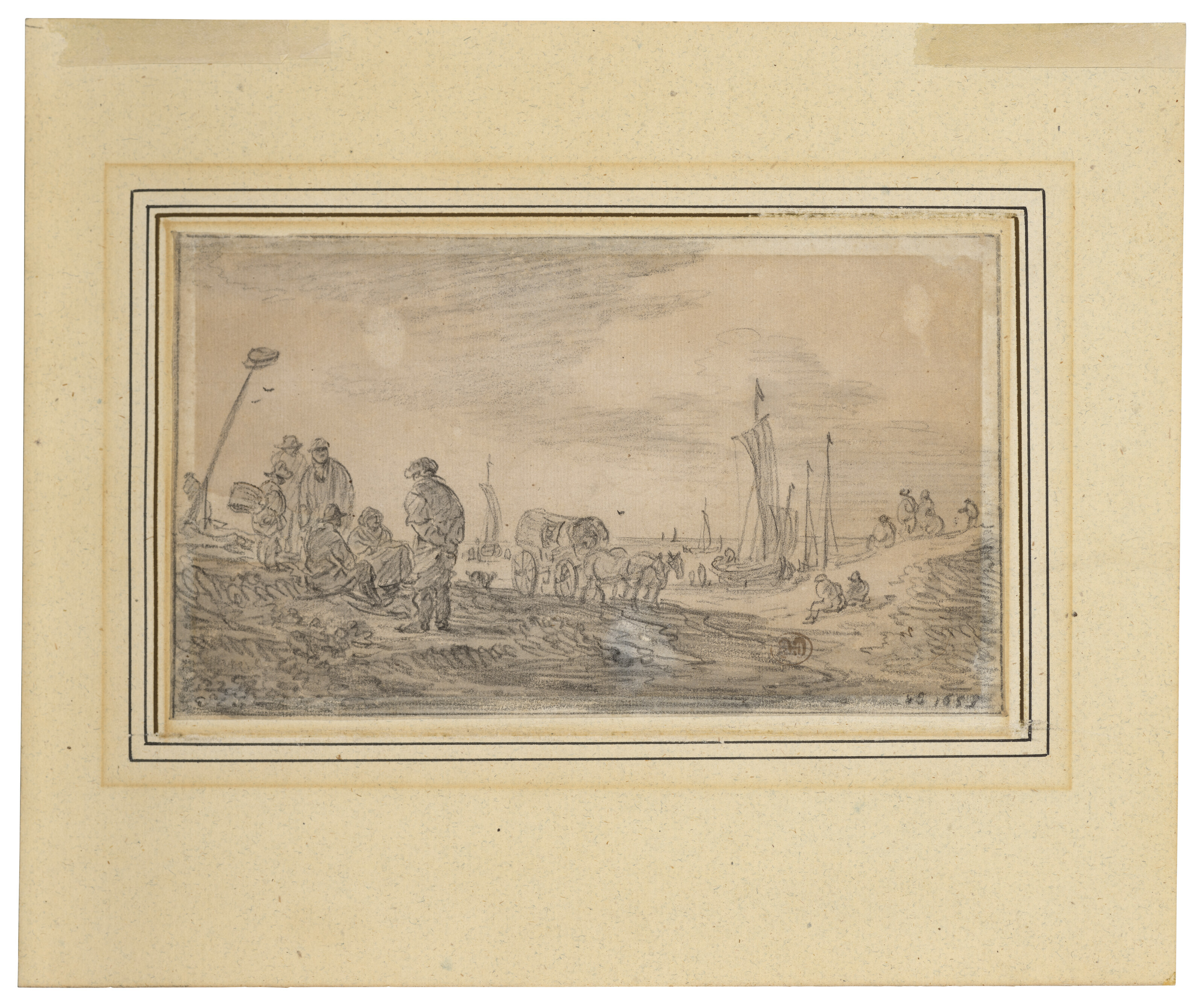 Jan van Goyen — Персонажи и вуали на границе соперничества, изображение 3