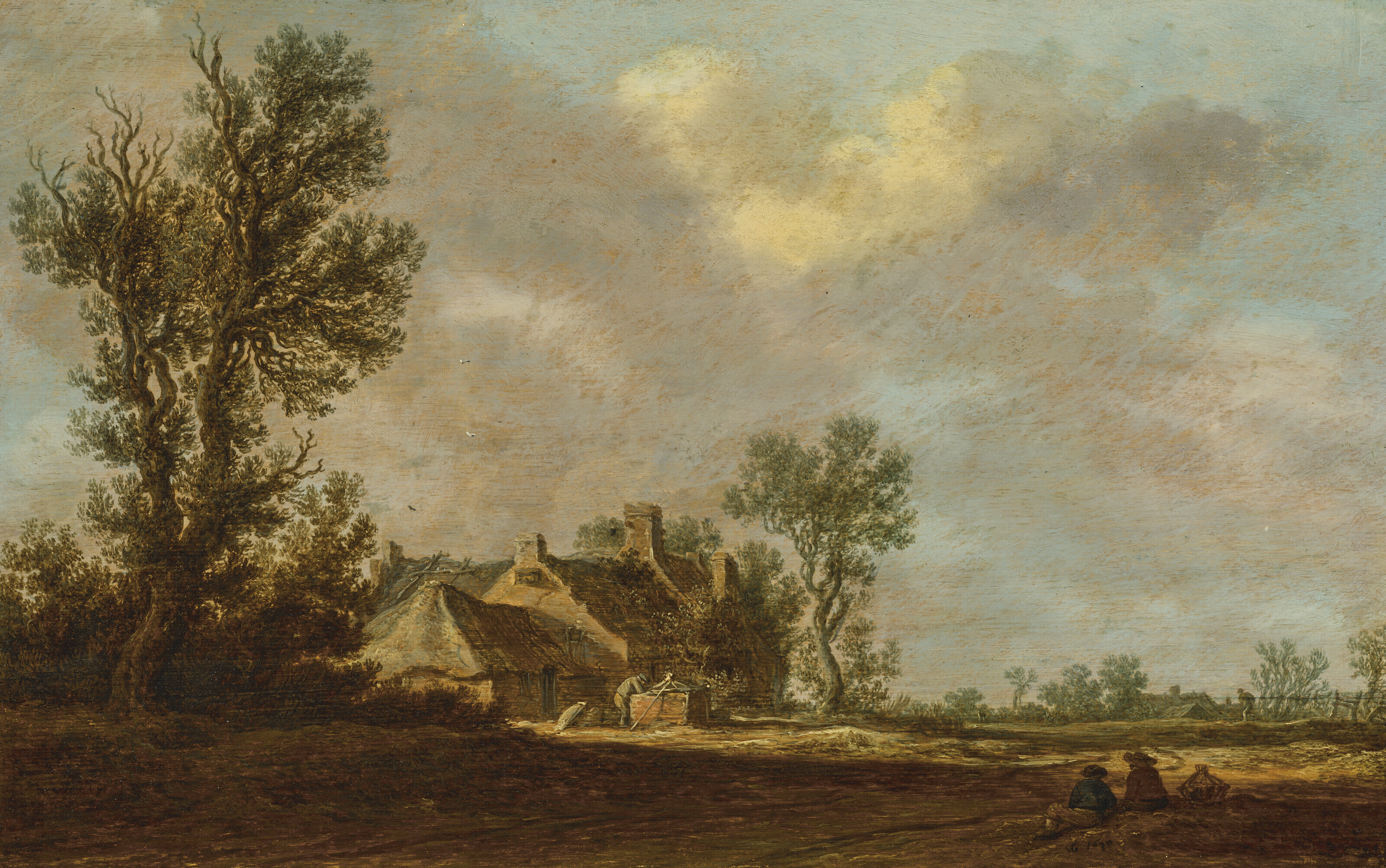 Jan van Goyen — Ферма в лесистом ландшафте