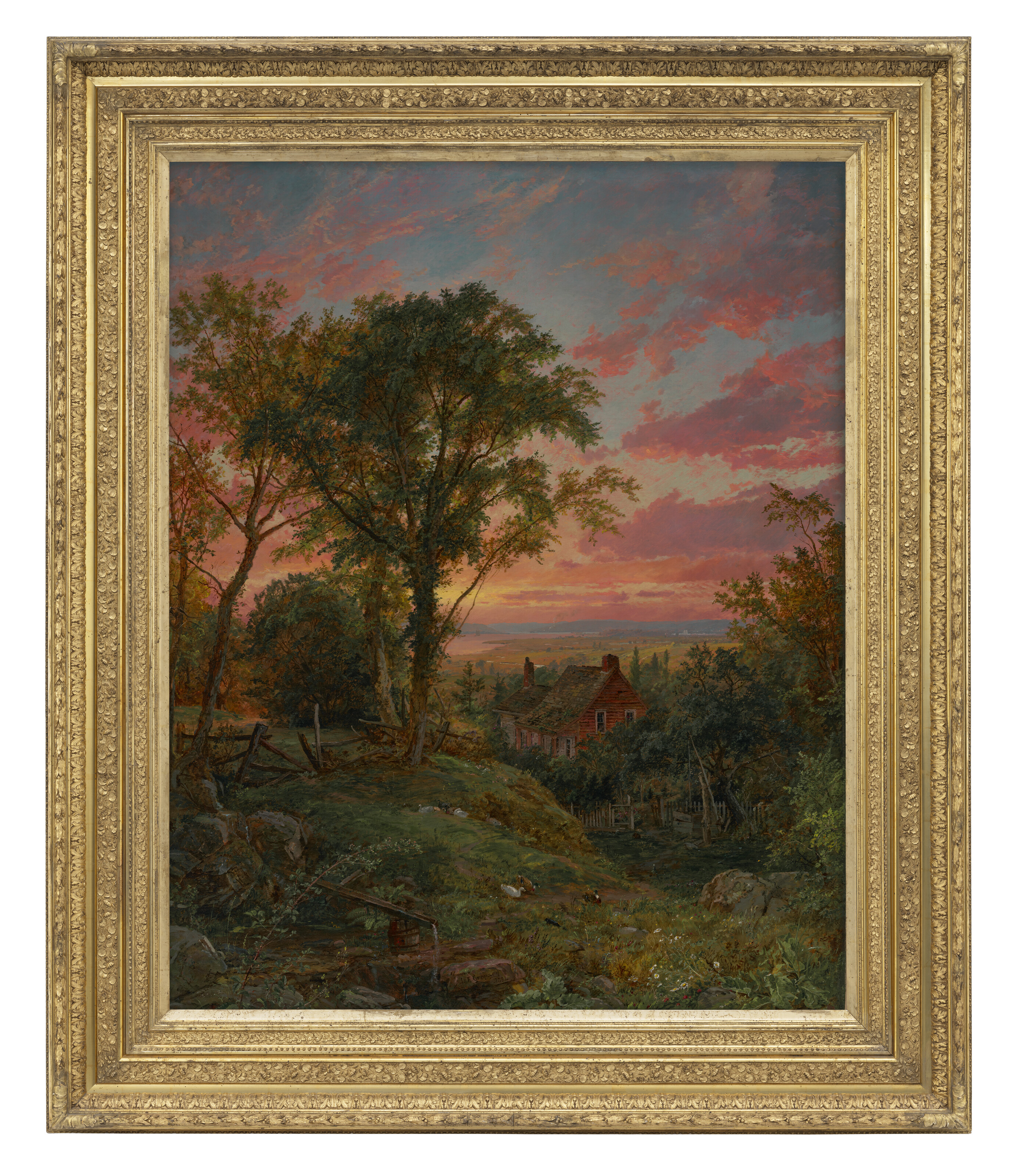 Jasper Francis Cropsey — Старый дом, Уорик, Нью-Йорк, изображение 2