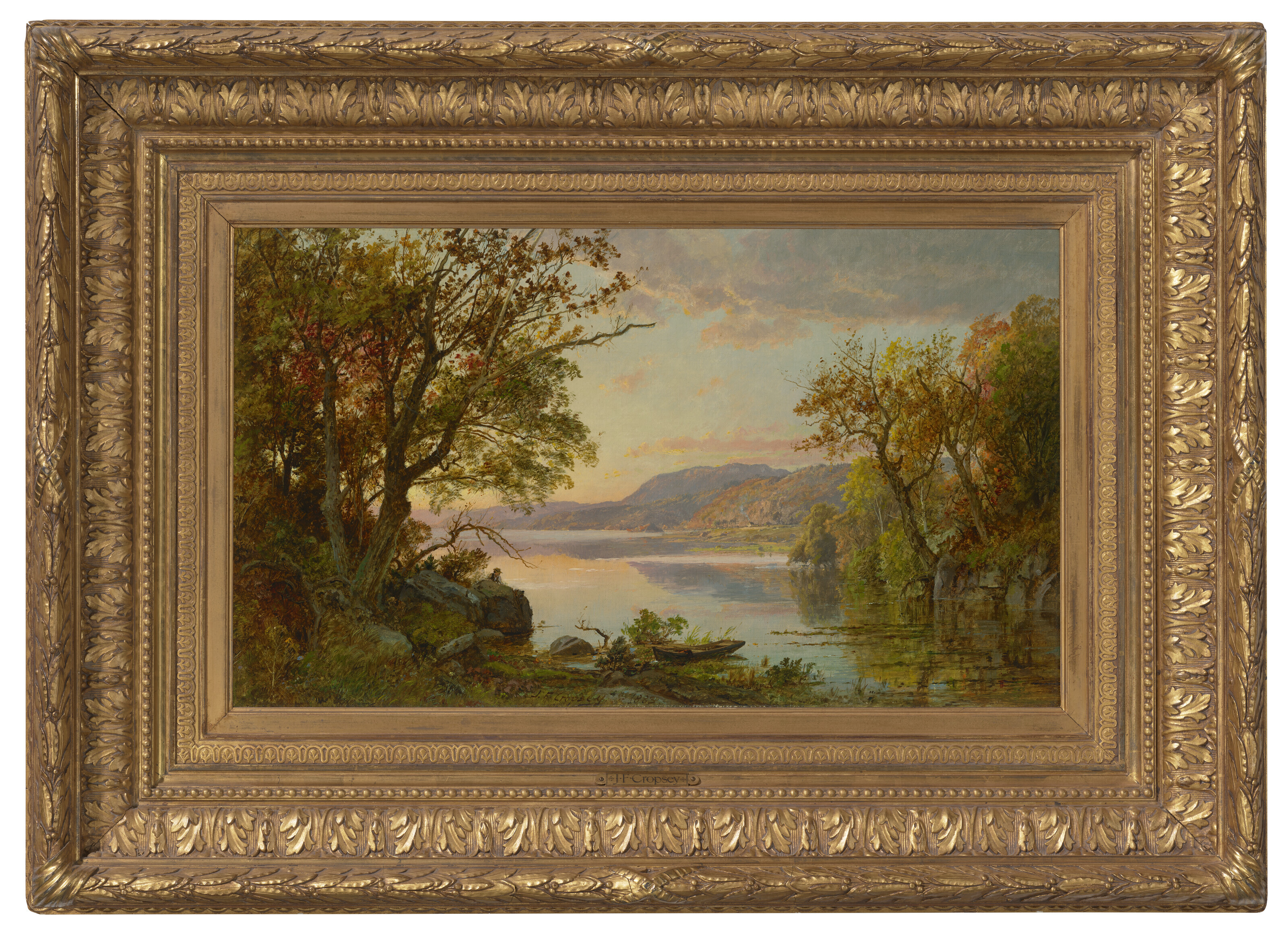 Jasper Francis Cropsey — Мельком взгляните на озеро Гринвуд, изображение 2